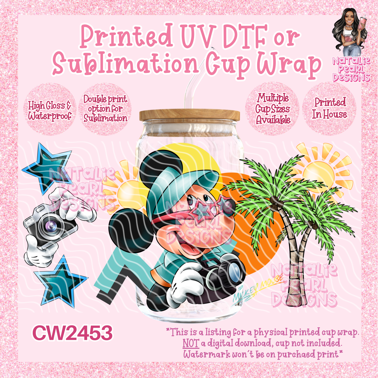 CW2453 UV DTF/SUB Cup Wraps
