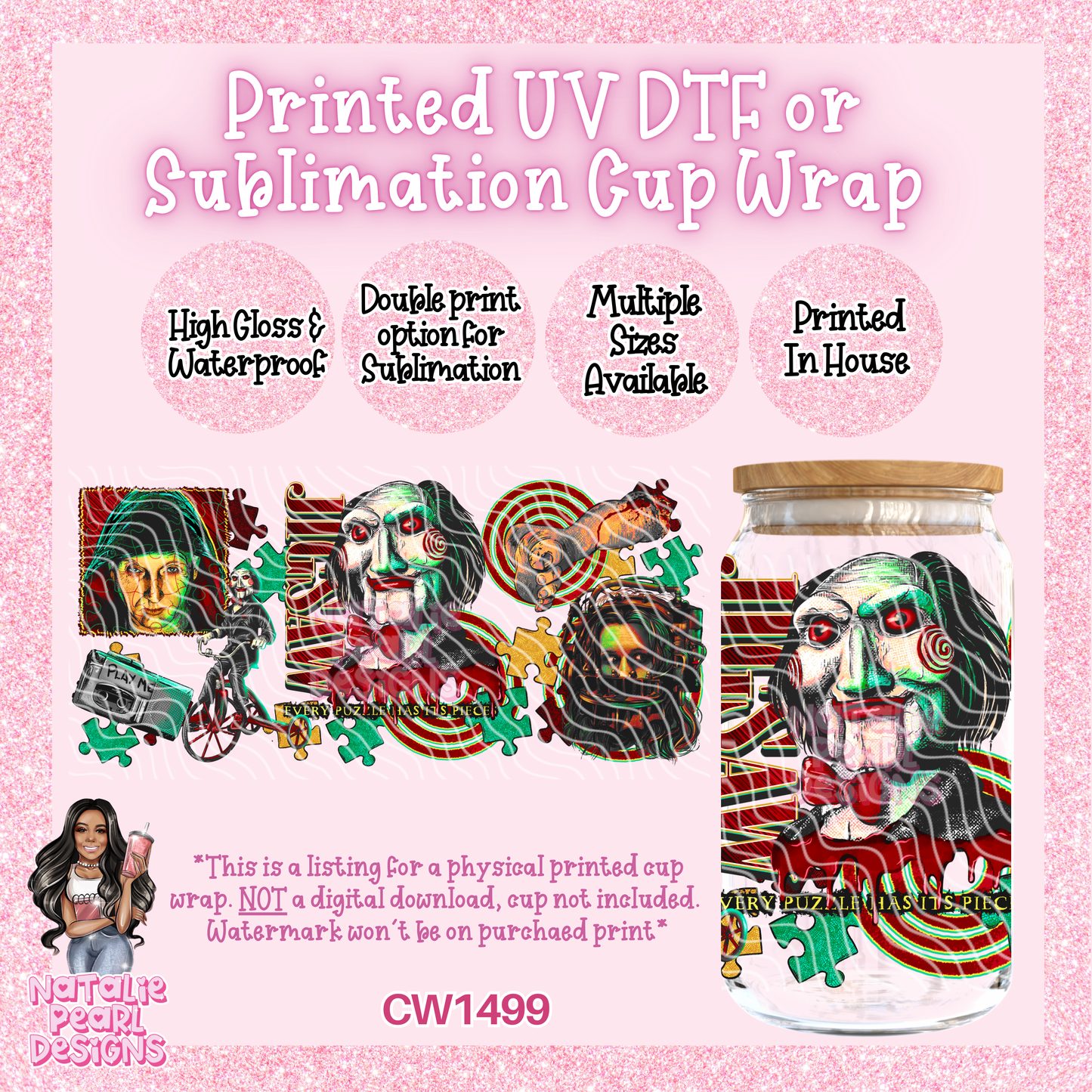 CW1499 UV DTF/SUB Cup Wrap
