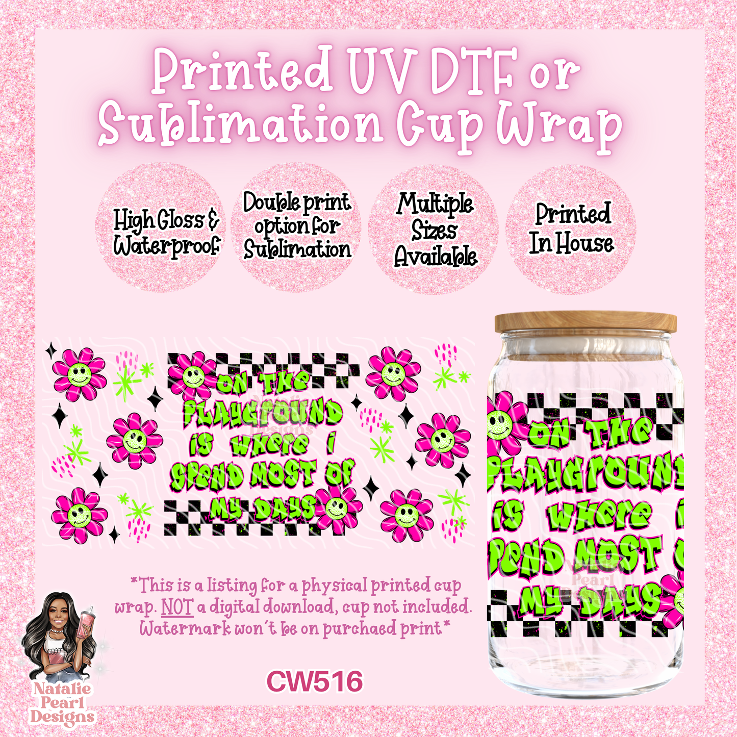CW516 UV DTF/SUB Cup Wrap