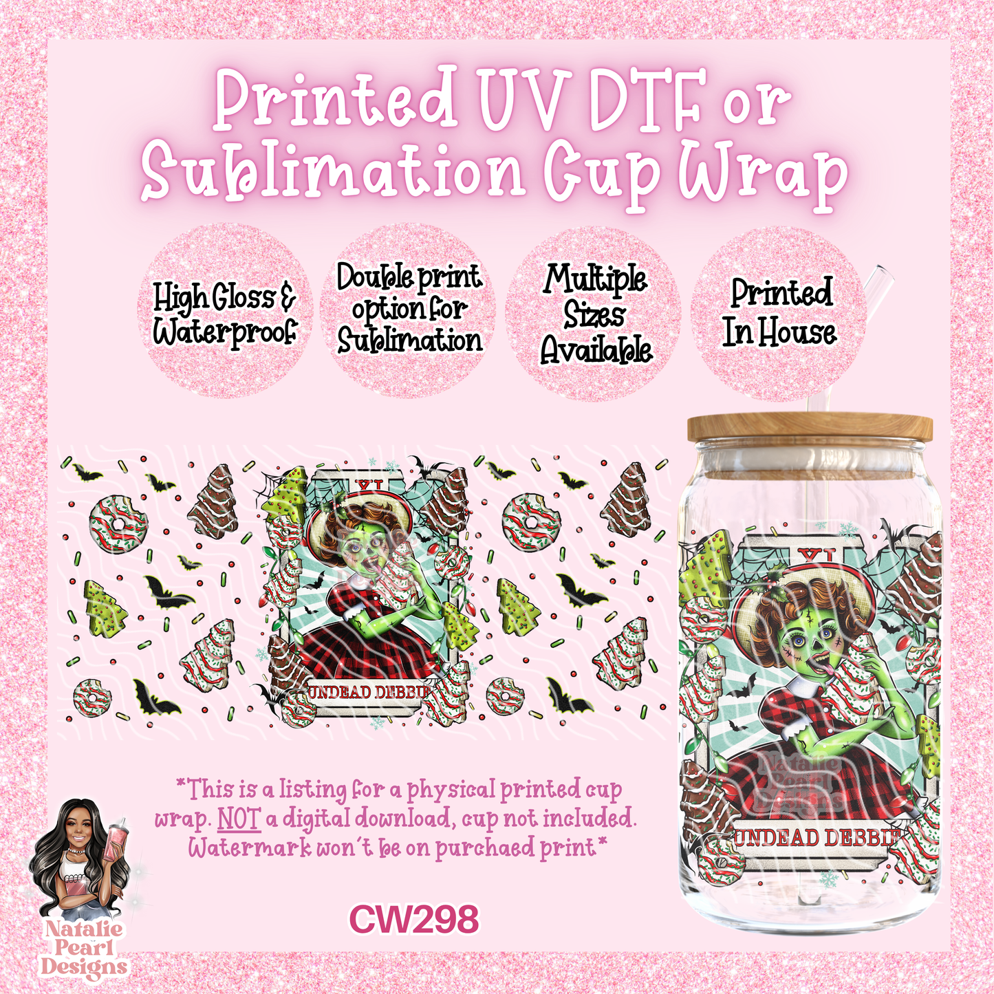 CW298 UV DTF/SUB Cup Wrap