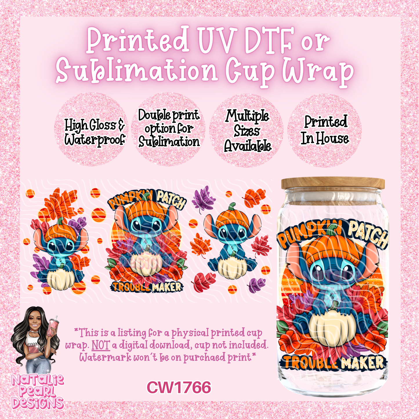 CW1766 UV DTF/SUB Cup Wraps