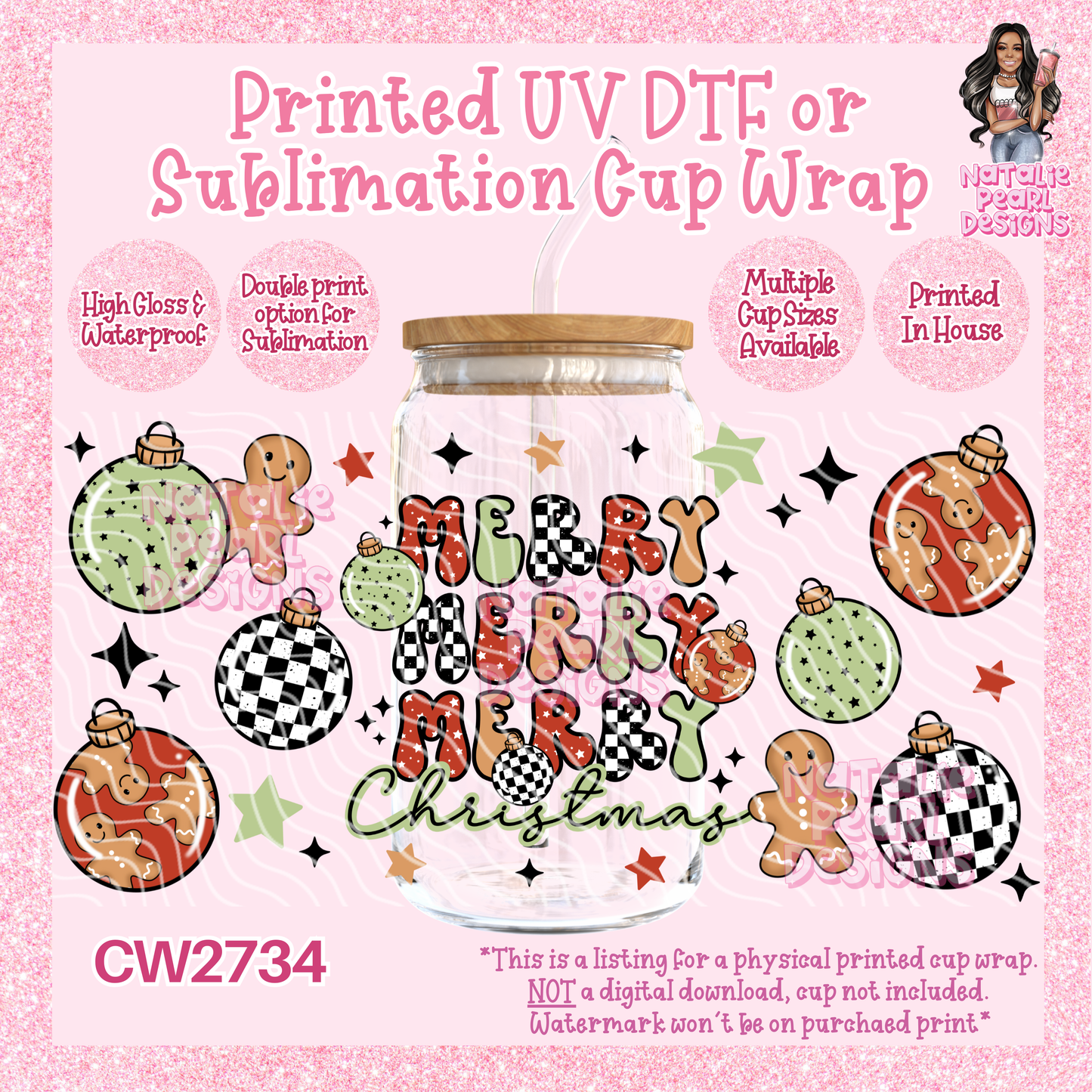 CW2734 UV DTF/SUB Cup Wraps