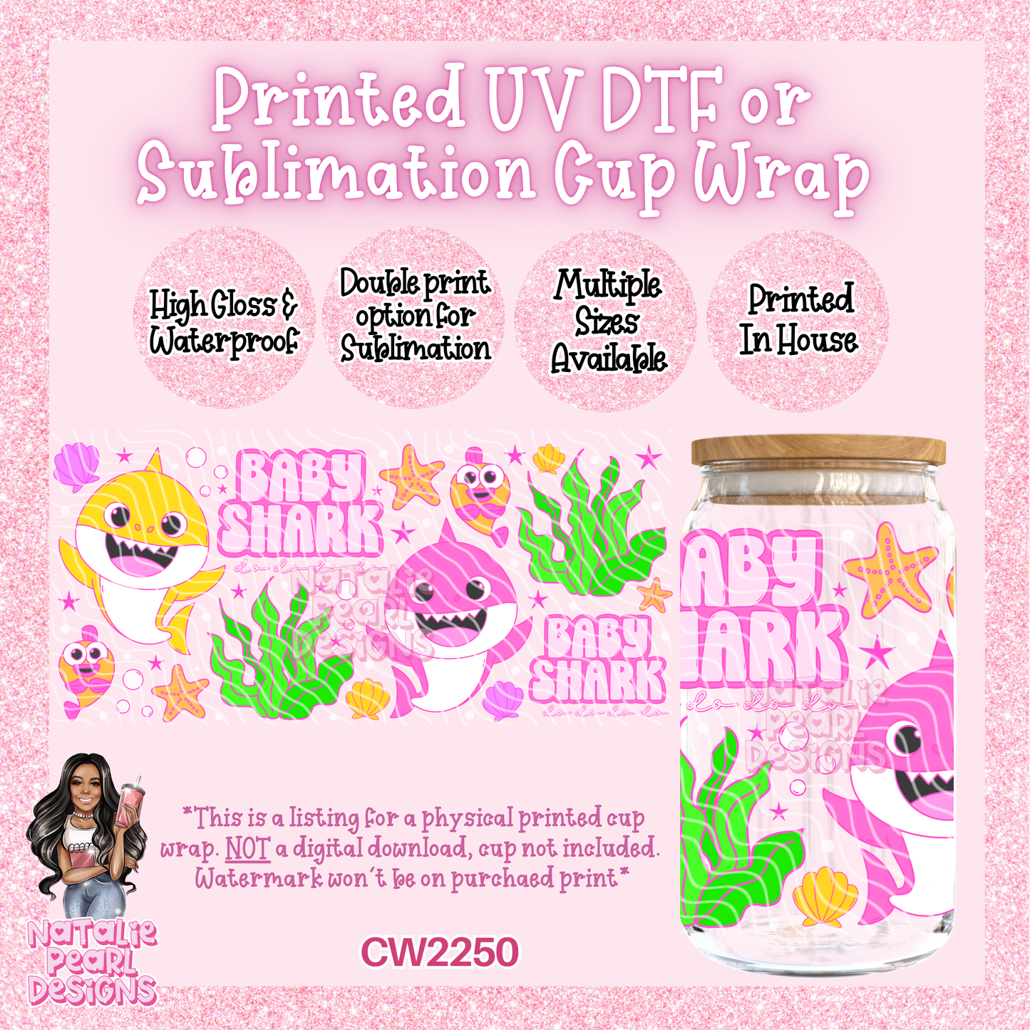 CW2250 UV DTF/SUB Cup Wraps
