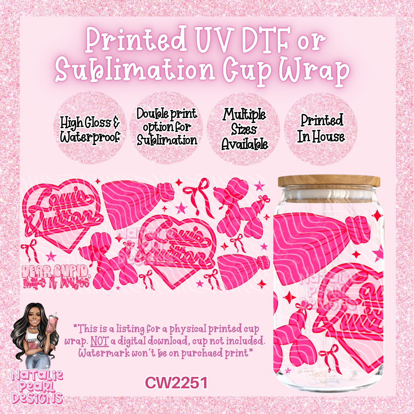 CW2251 UV DTF/SUB Cup Wraps