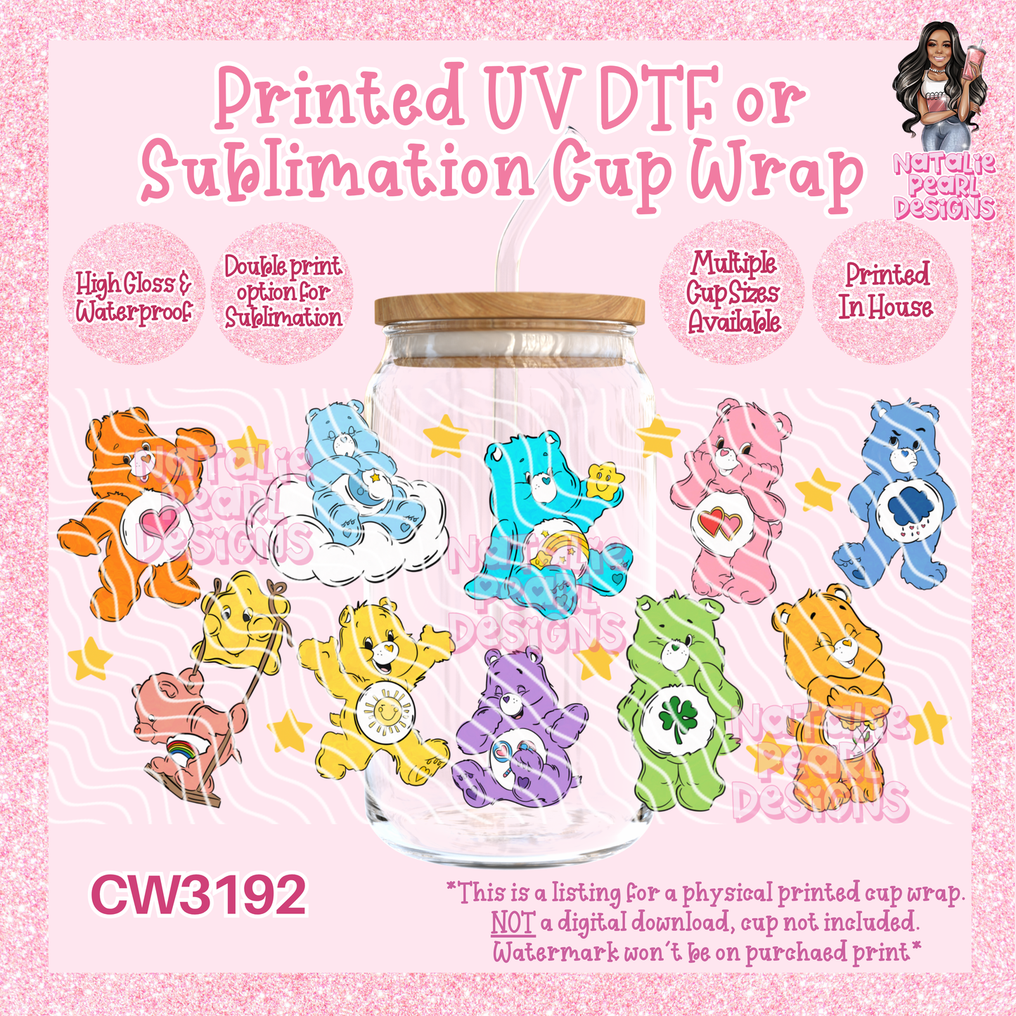 CW3192 UV DTF/SUB Cup Wraps