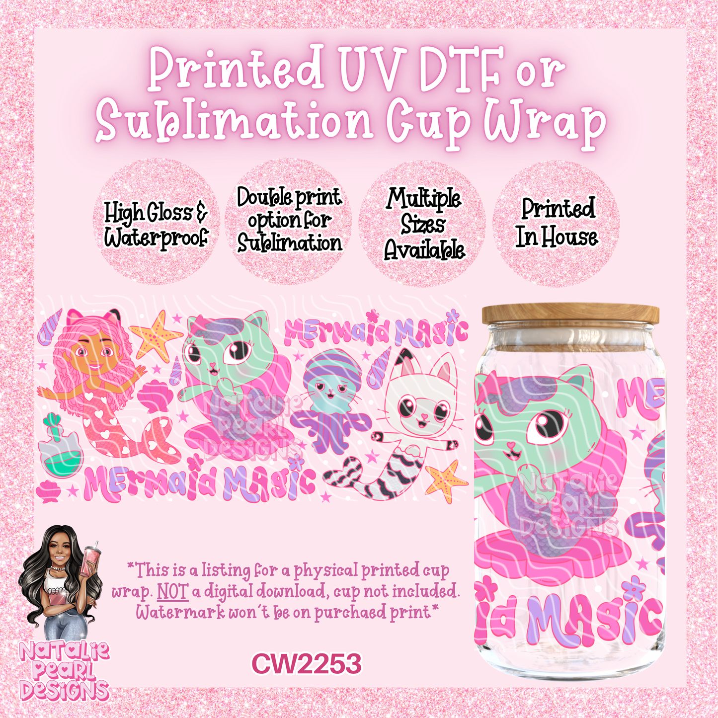 CW2253 UV DTF/SUB Cup Wraps