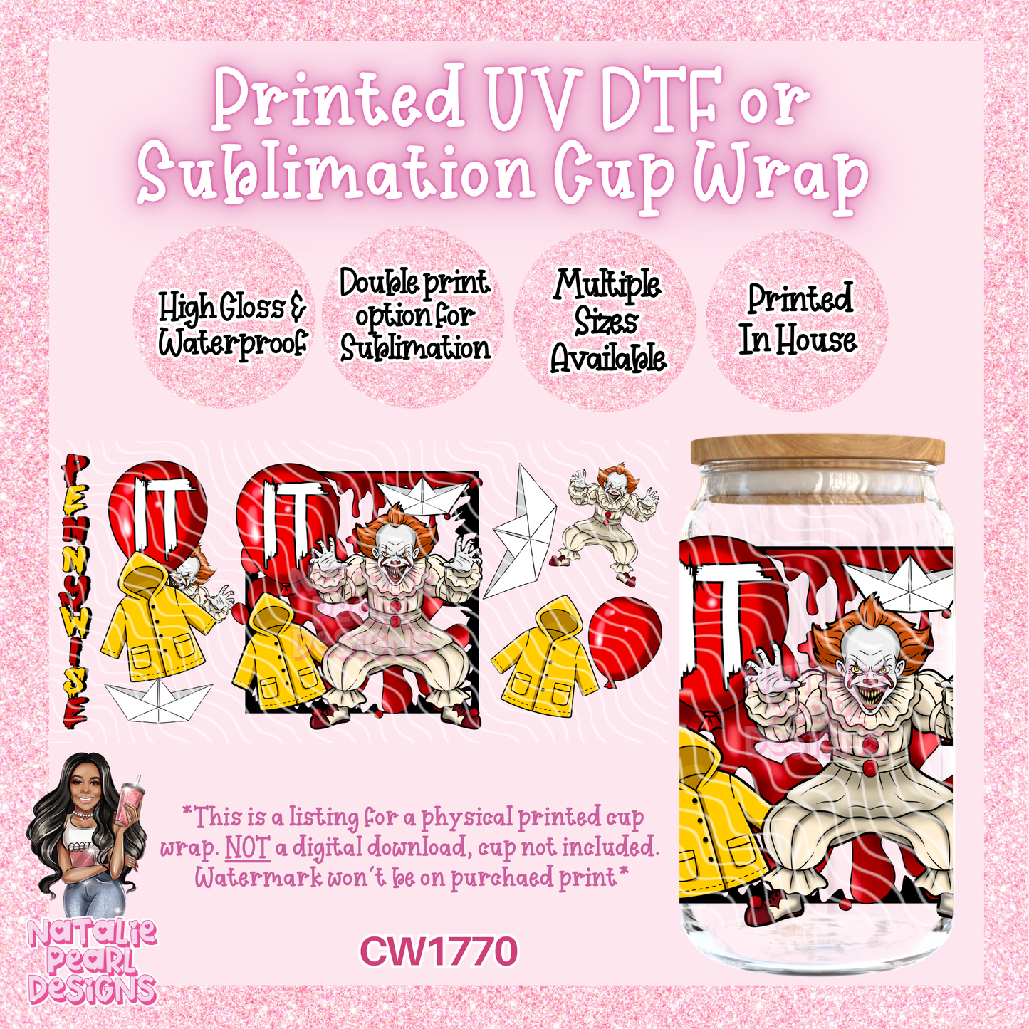 CW1770 UV DTF/SUB Cup Wraps