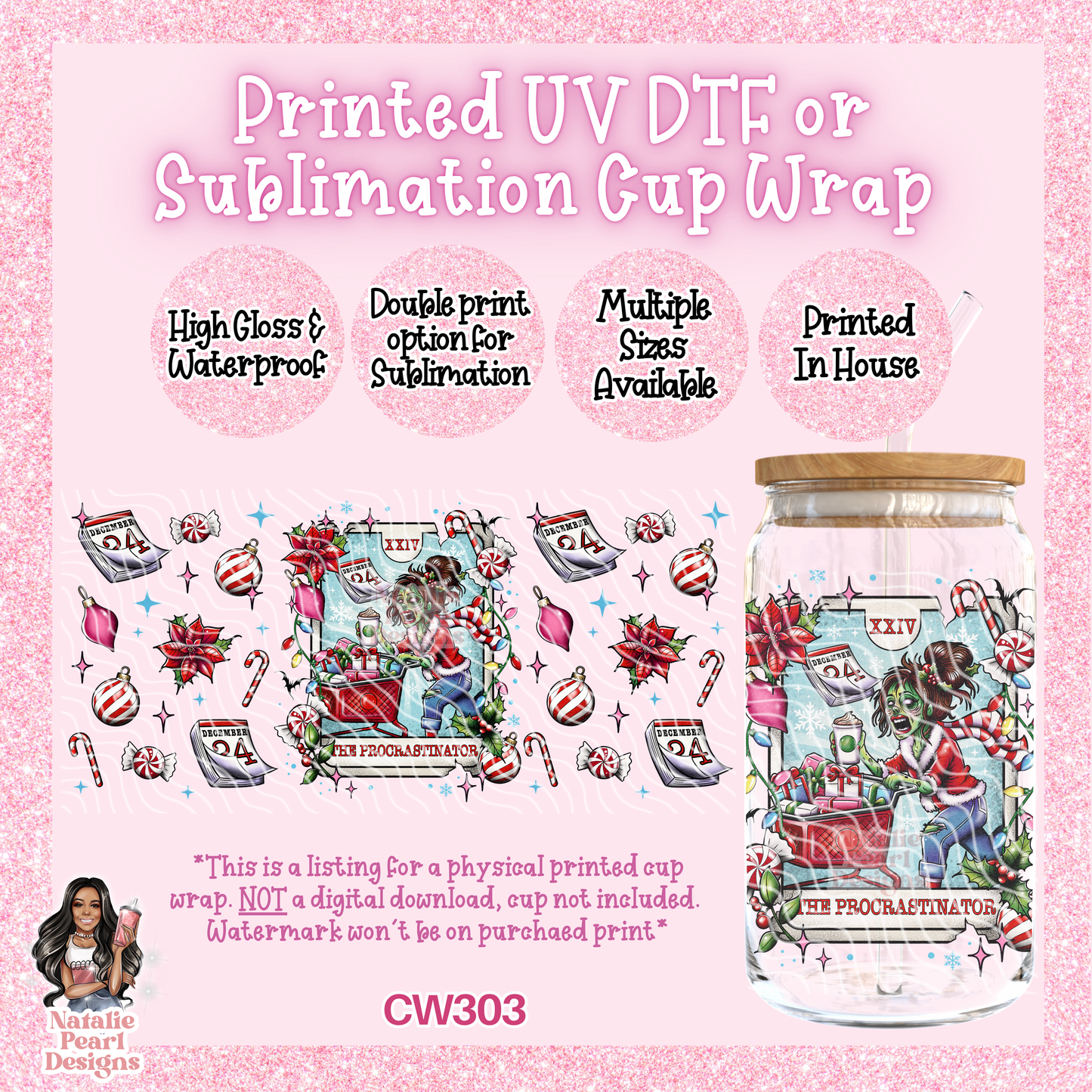 CW303 UV DTF/SUB Cup Wrap