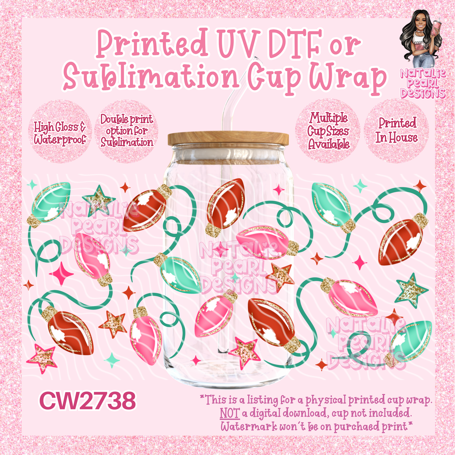CW2738 UV DTF/SUB Cup Wraps