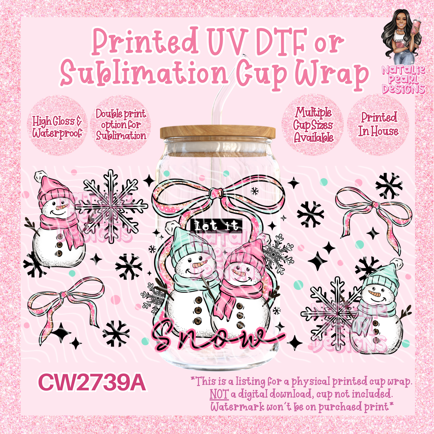 CW2739A UV DTF/SUB Cup Wraps