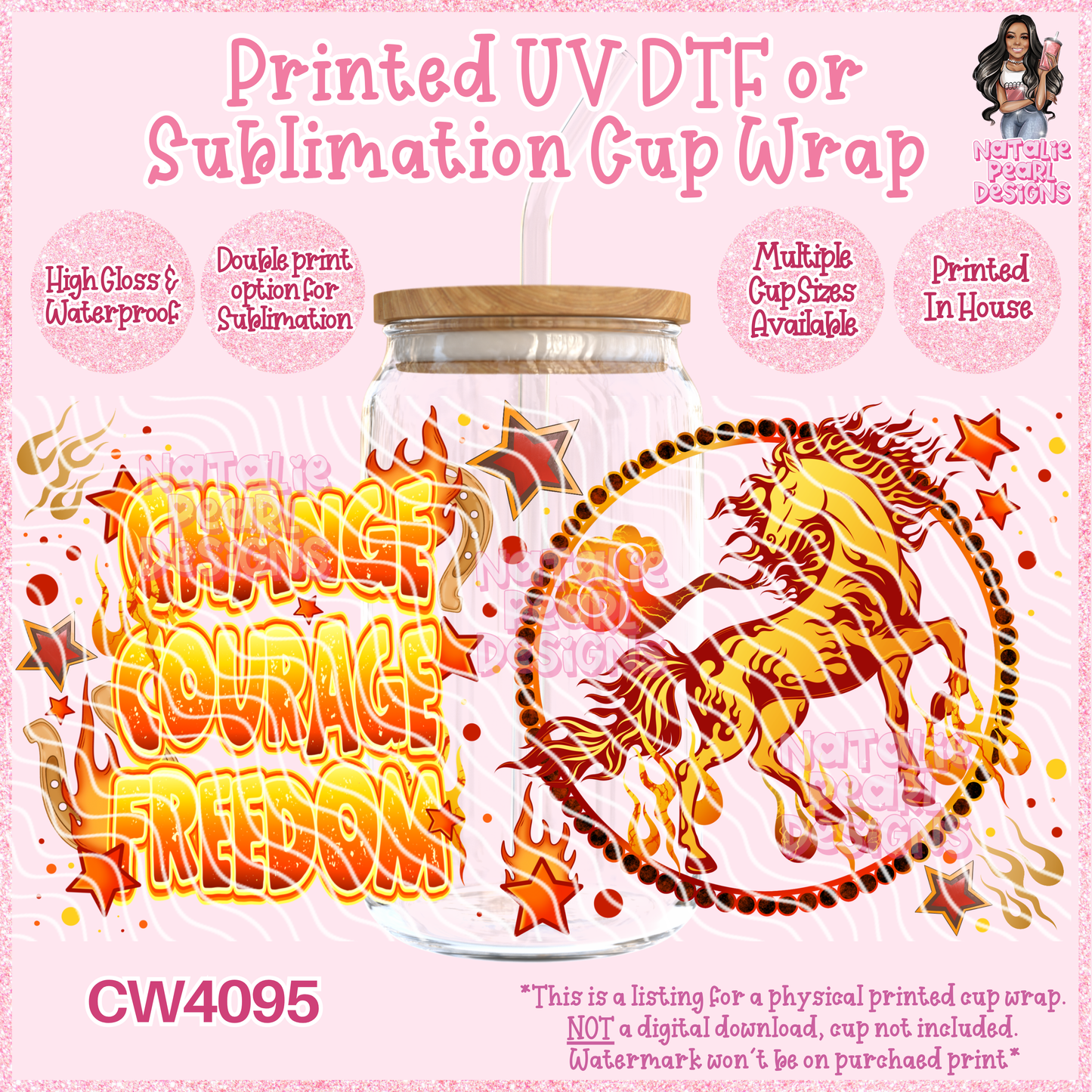 CW4095 UV DTF/SUB Cup Wraps