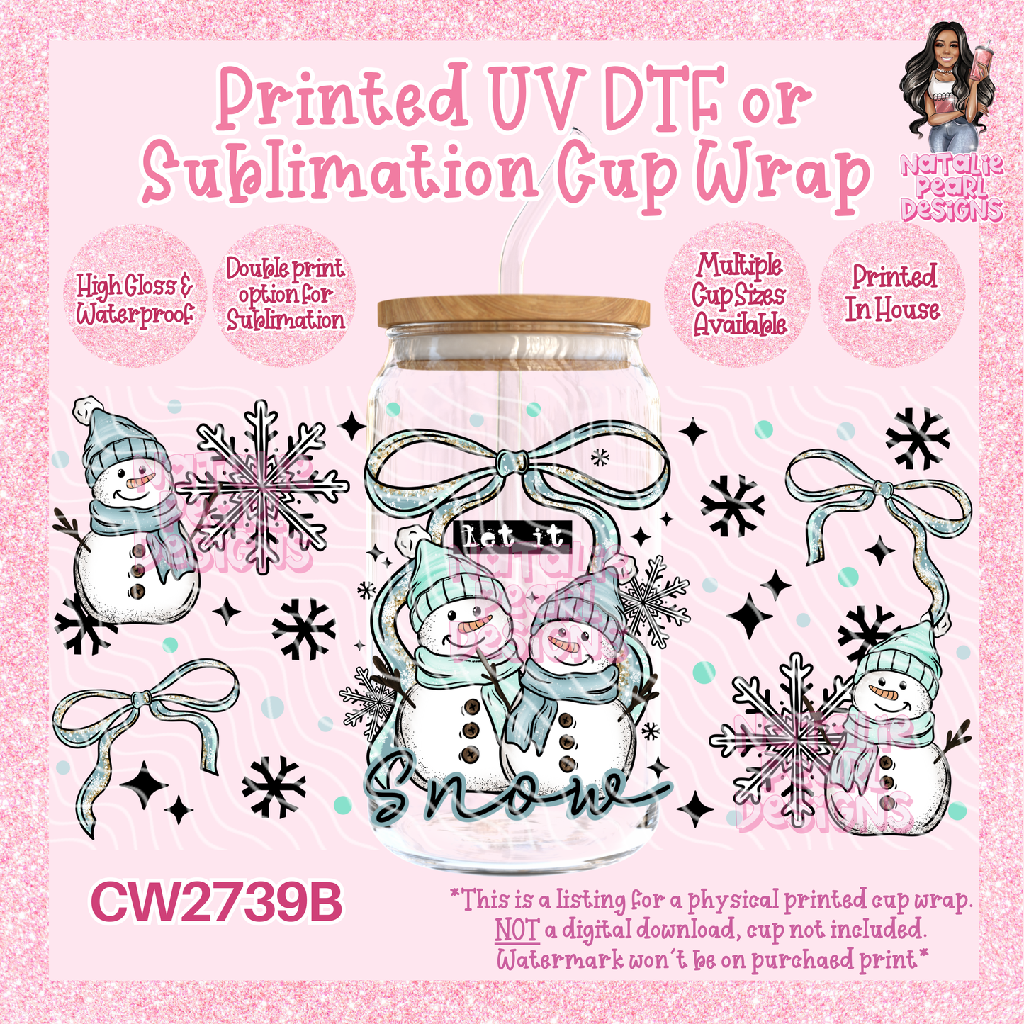 CW2739B UV DTF/SUB Cup Wraps