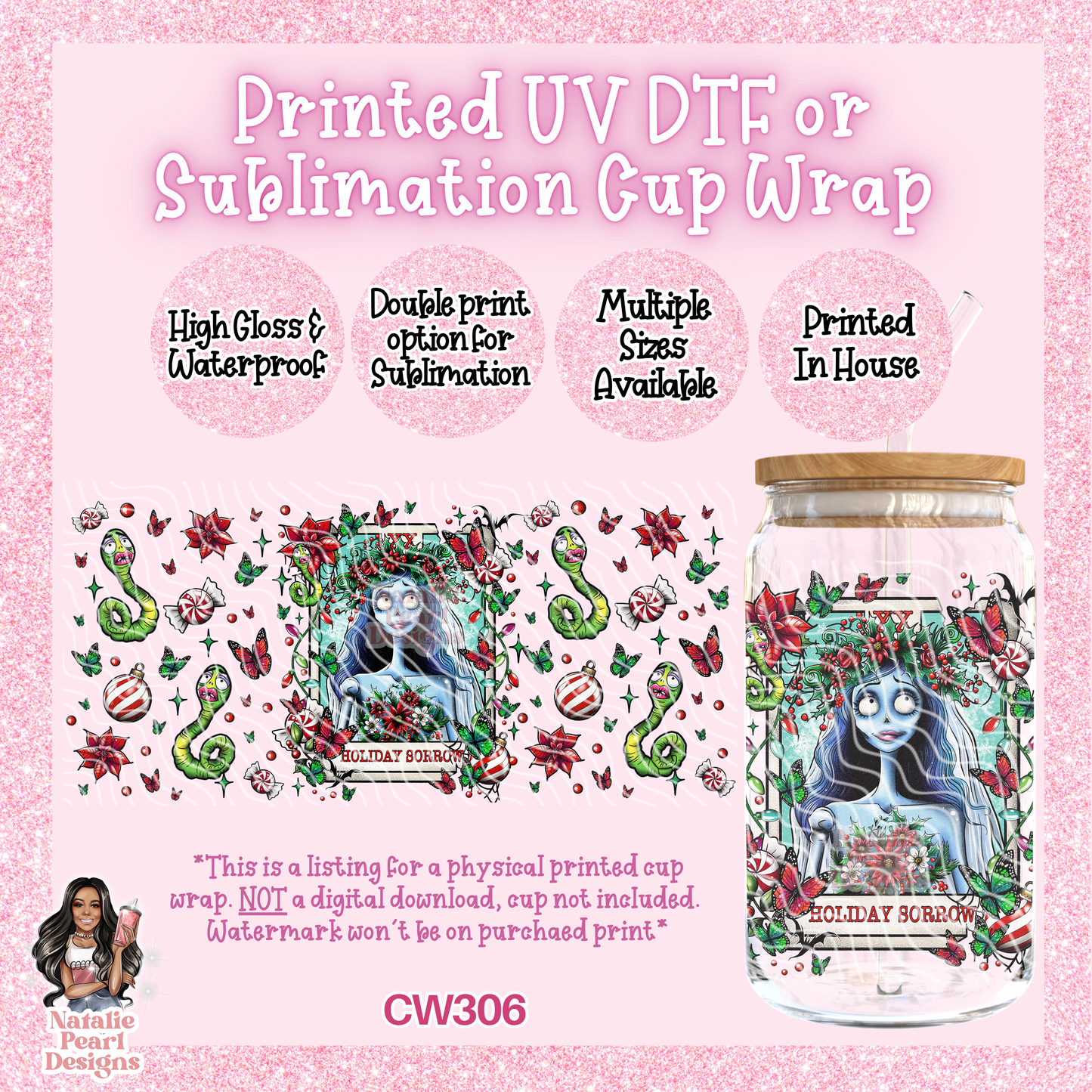 CW306 UV DTF/SUB Cup Wrap