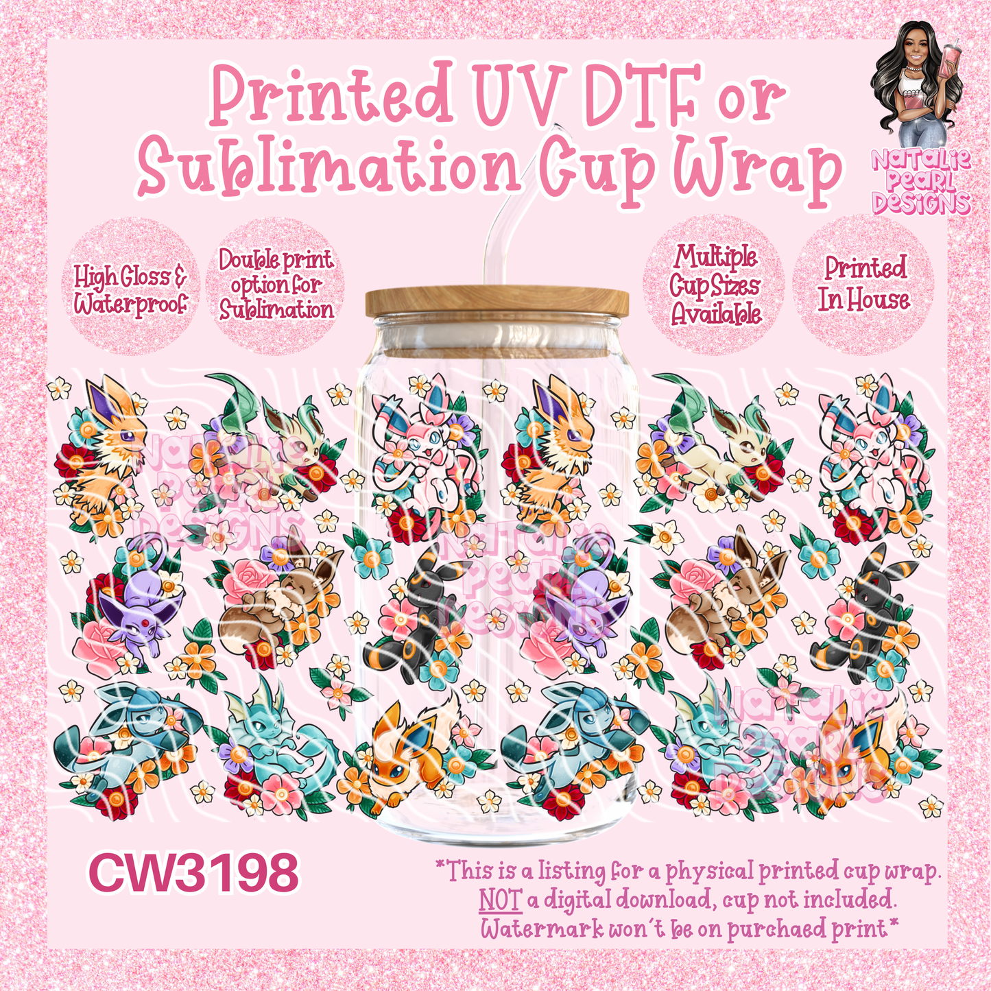 CW3198 UV DTF/SUB Cup Wraps
