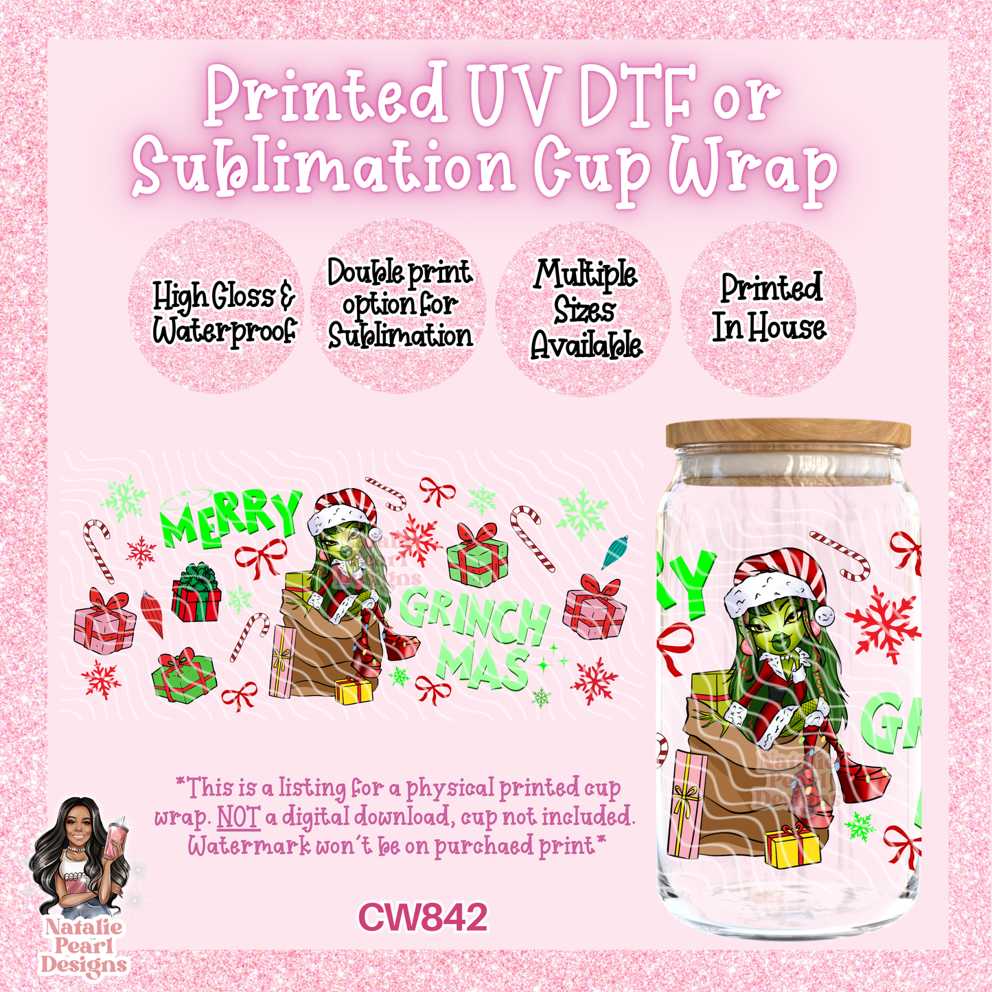 CW842 UV DTF/SUB Cup Wrap