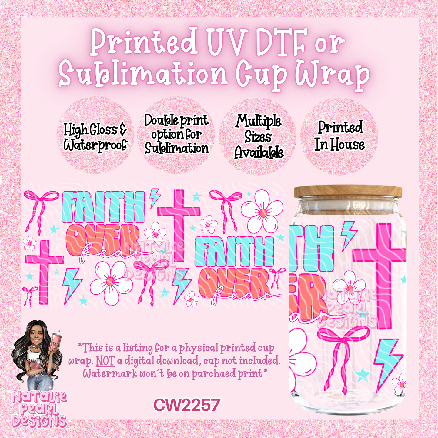 CW2257 UV DTF/SUB Cup Wraps
