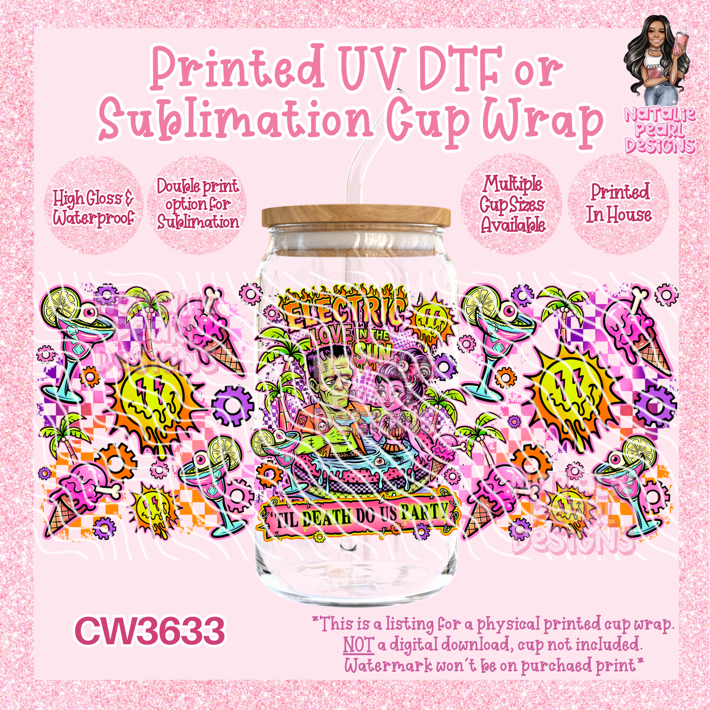CW3633 UV DTF/SUB Cup Wraps