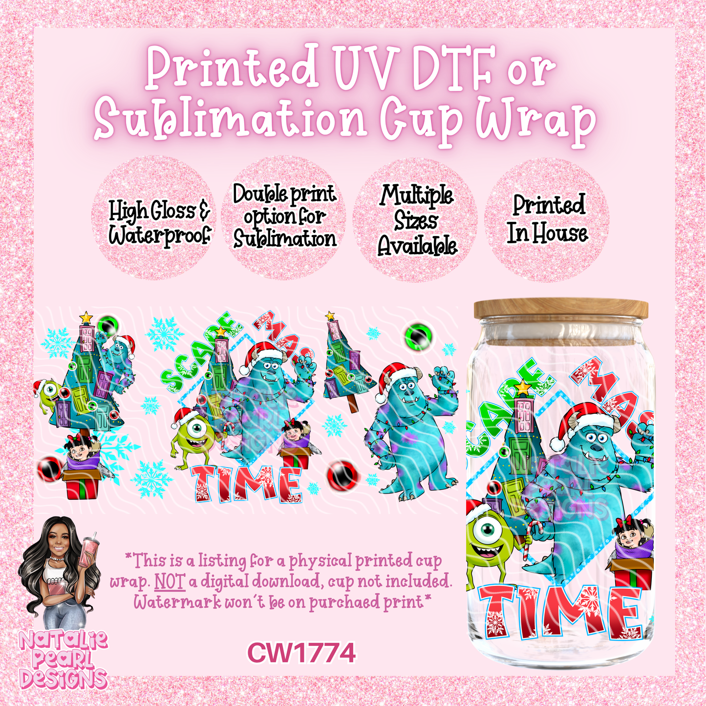 CW1774 UV DTF/SUB Cup Wraps
