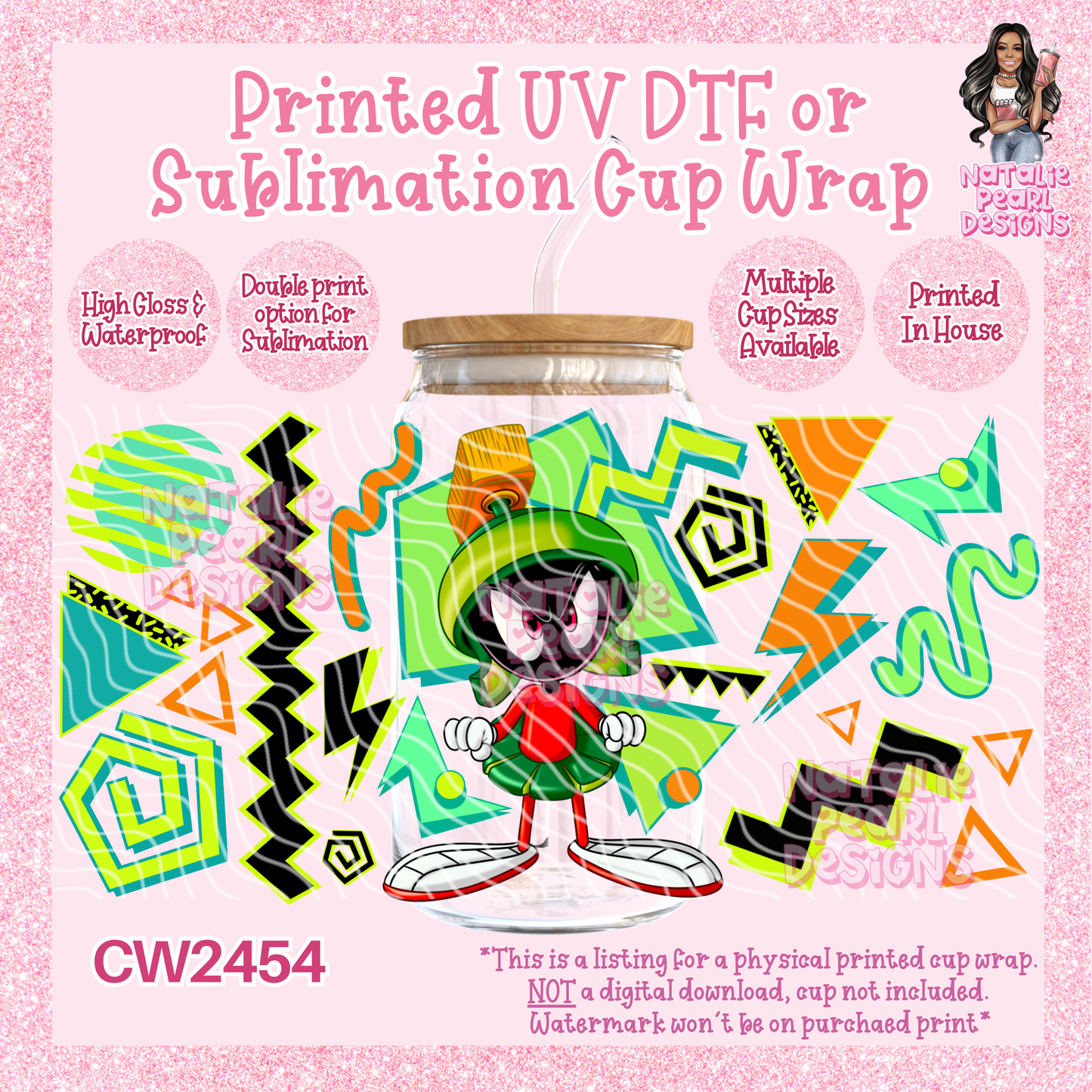 CW2454 UV DTF/SUB Cup Wraps