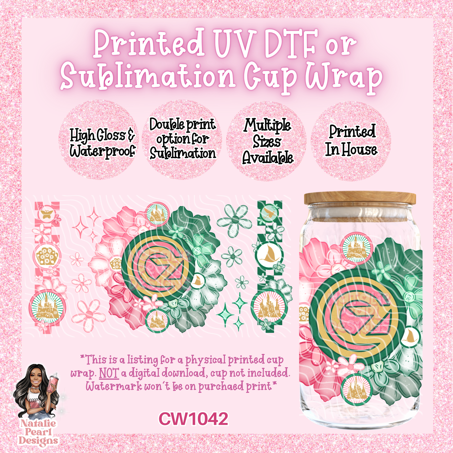 CW1042 UV DTF/SUB Cup Wrap