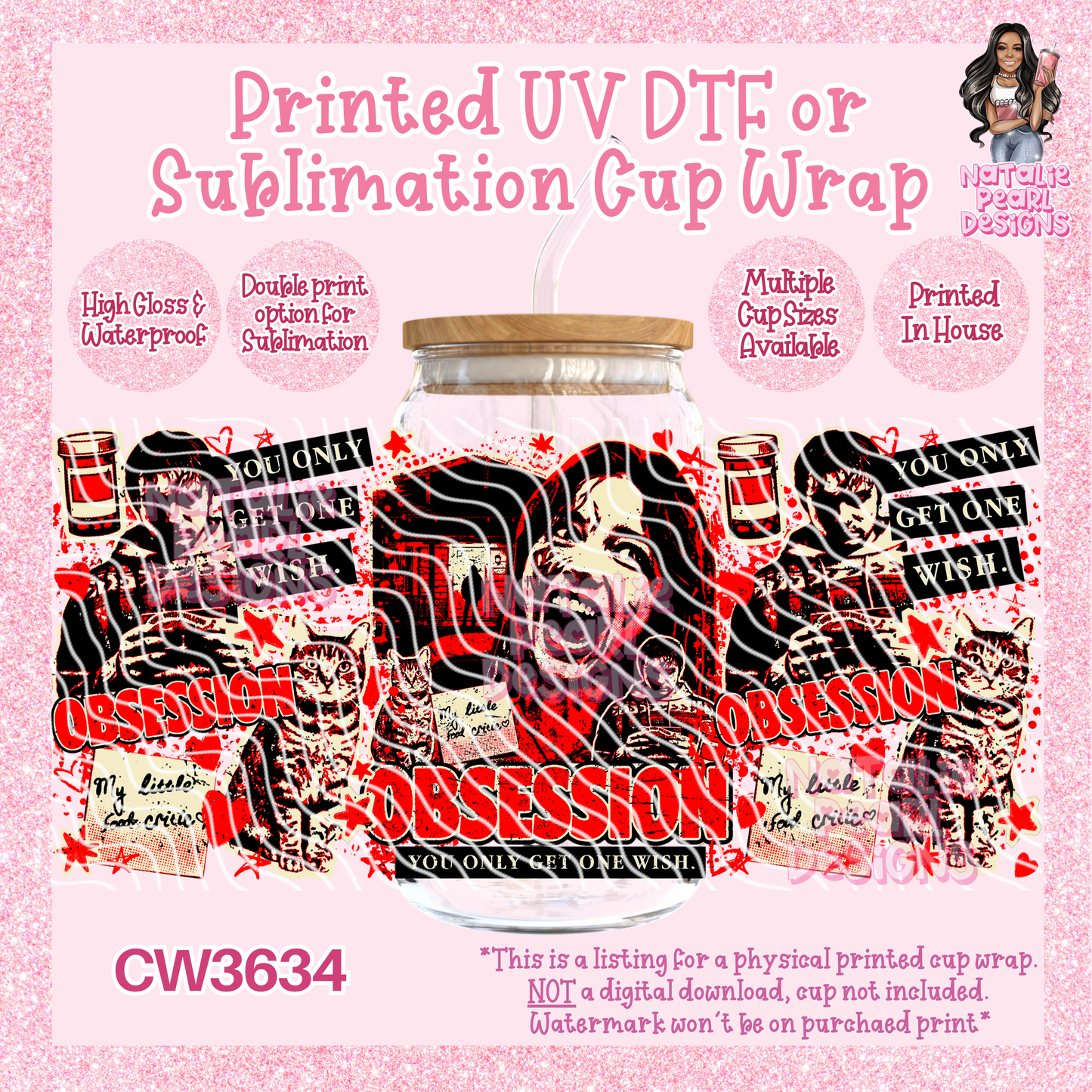 CW3634 UV DTF/SUB Cup Wraps