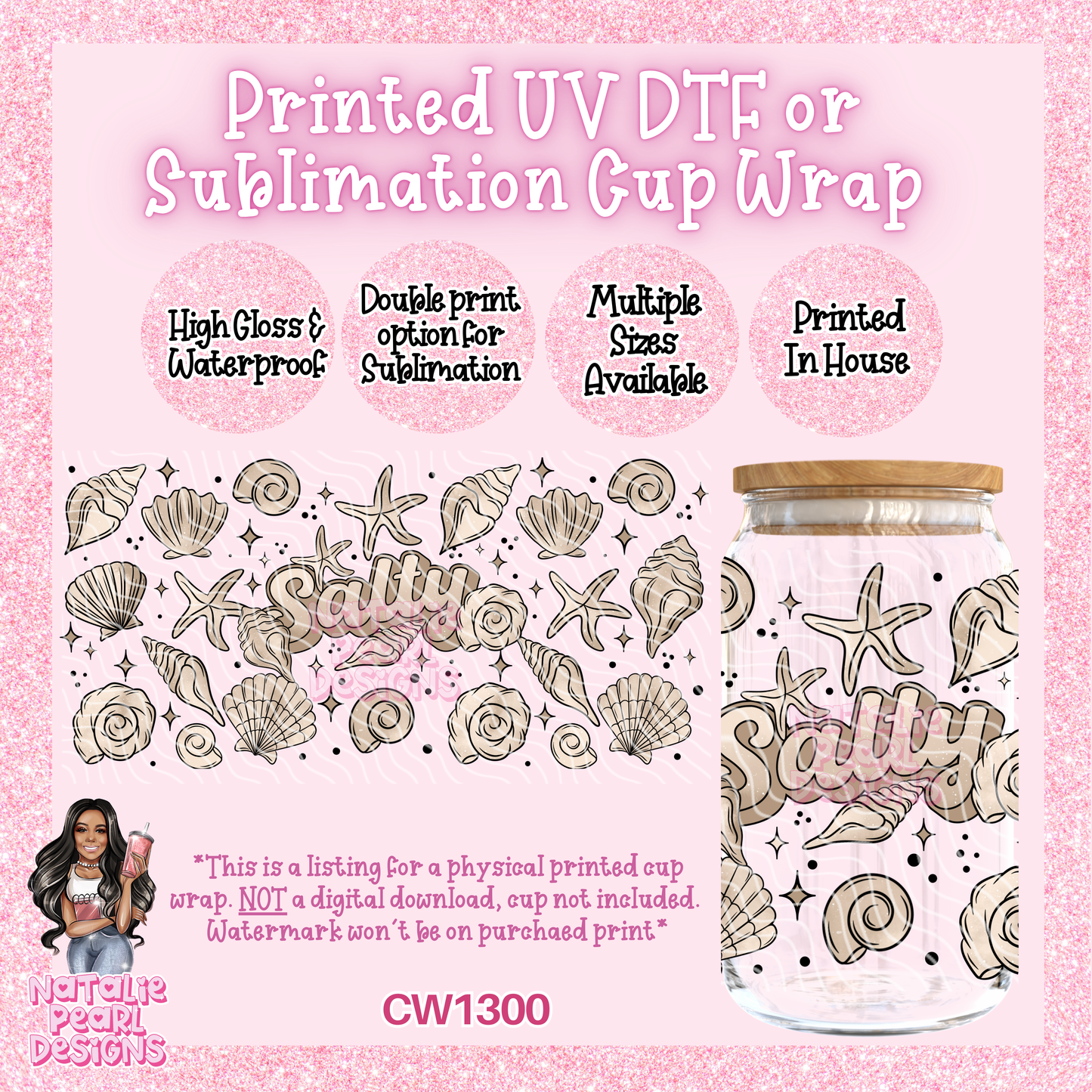 CW1300 UV DTF/SUB Cup Wrap