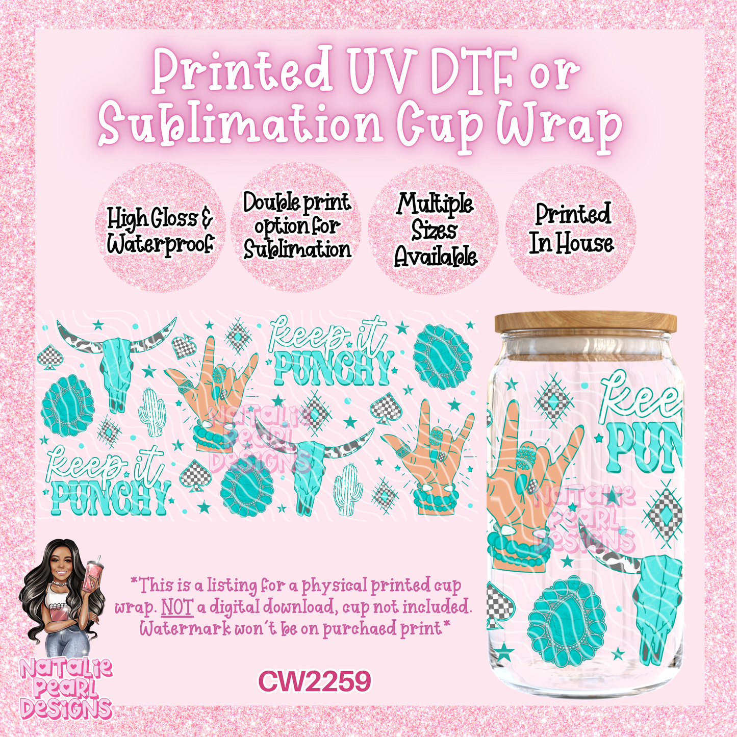 CW2259 UV DTF/SUB Cup Wraps