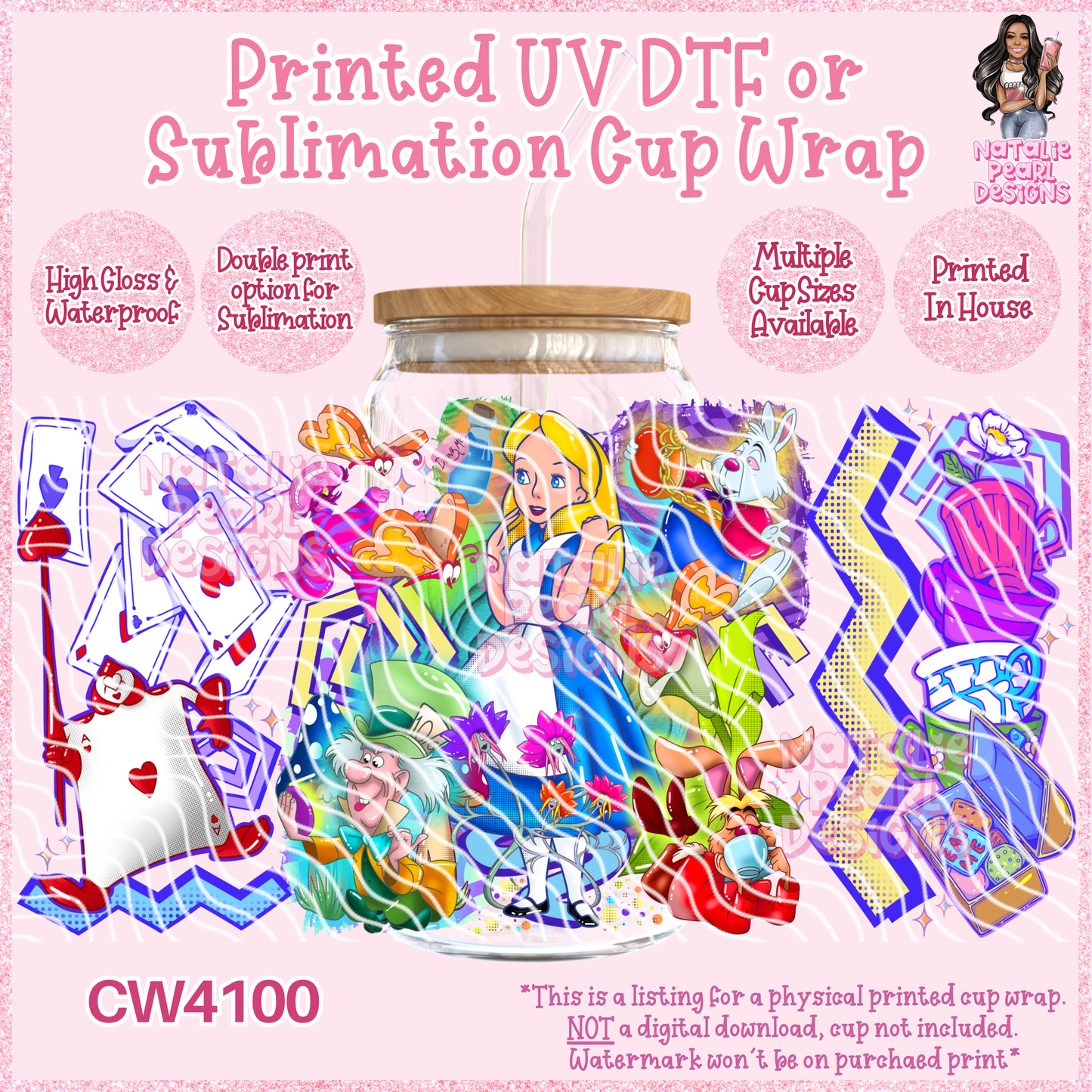 CW4100 UV DTF/SUB Cup Wraps
