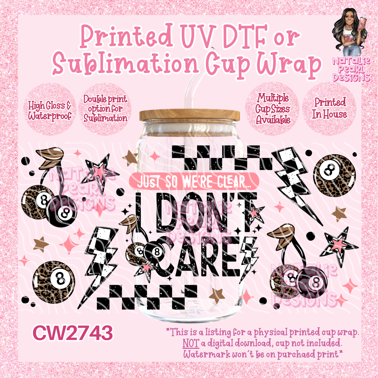 CW2743 UV DTF/SUB Cup Wraps