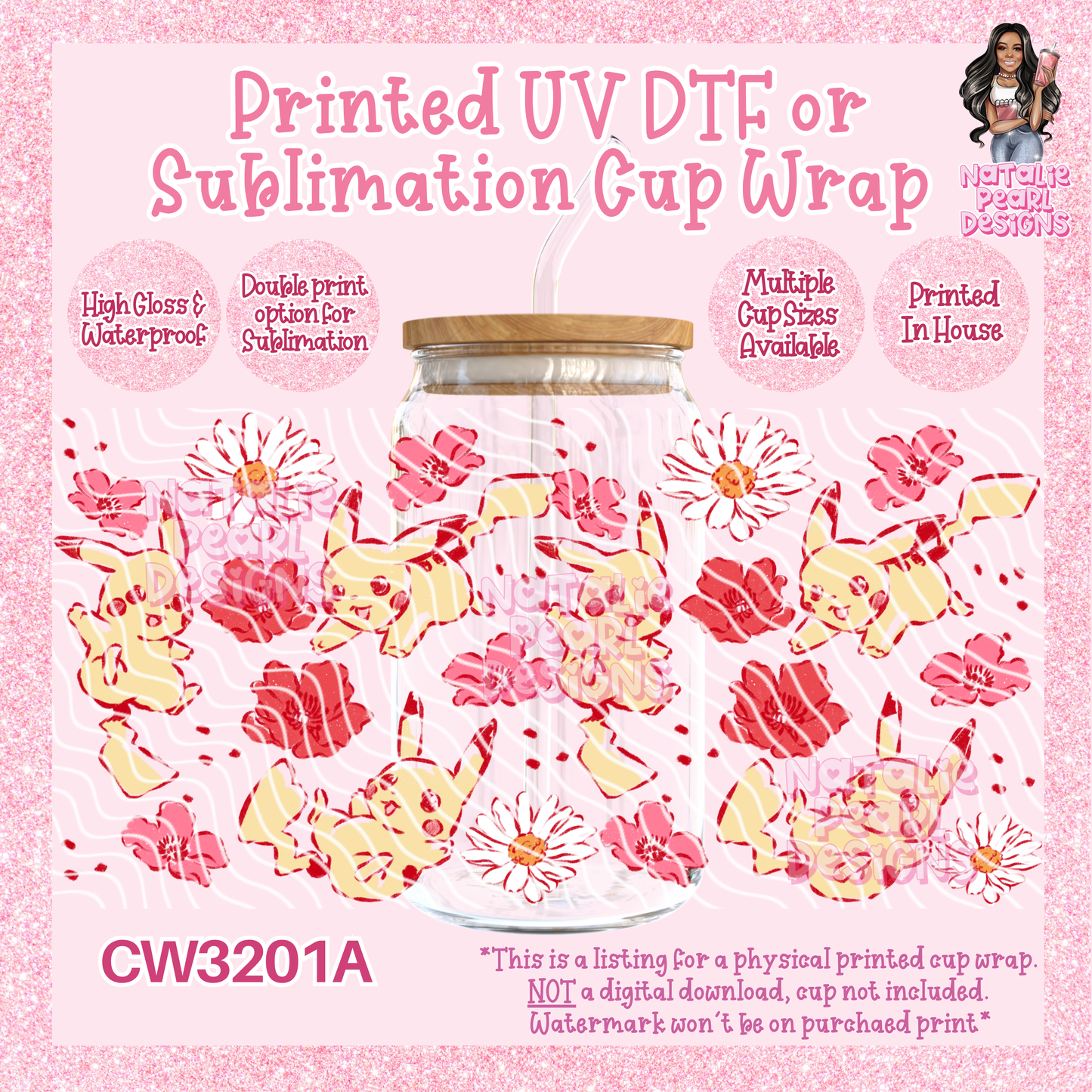 CW3201A UV DTF/SUB Cup Wraps