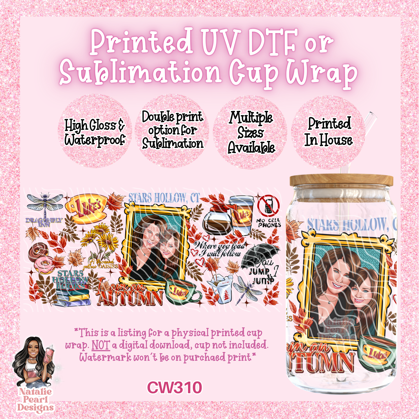 CW310 UV DTF/SUB Cup Wrap