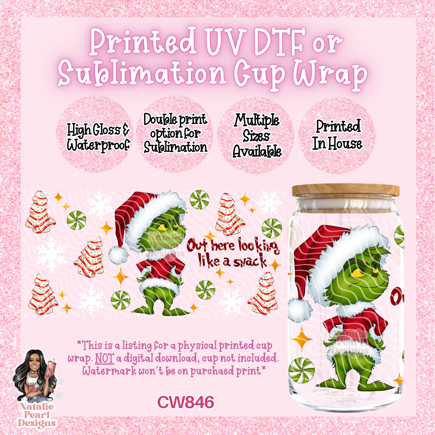 CW846 UV DTF/SUB Cup Wrap