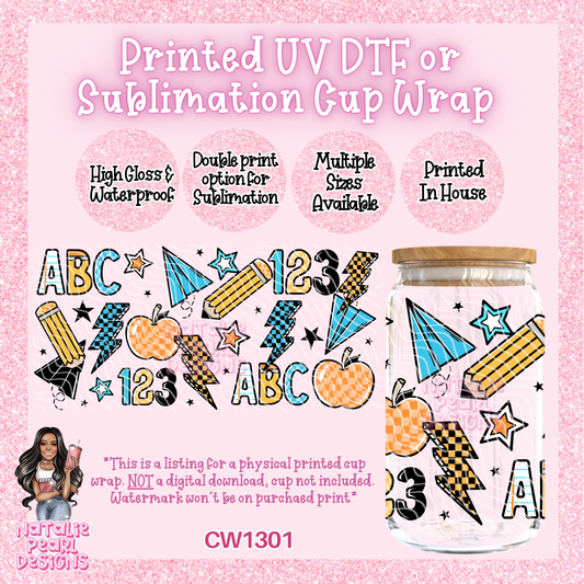 CW1301 UV DTF/SUB Cup Wrap