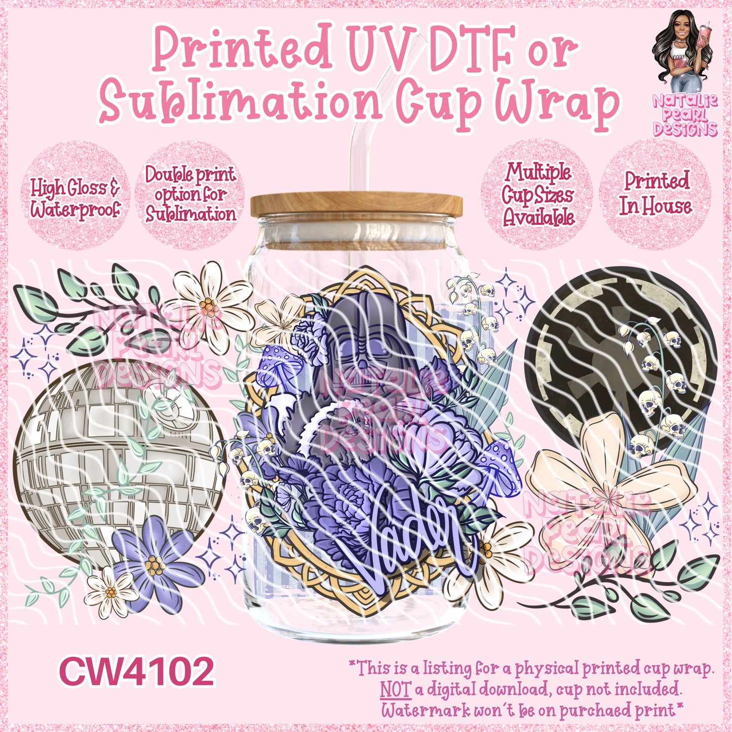 CW4102 UV DTF/SUB Cup Wraps