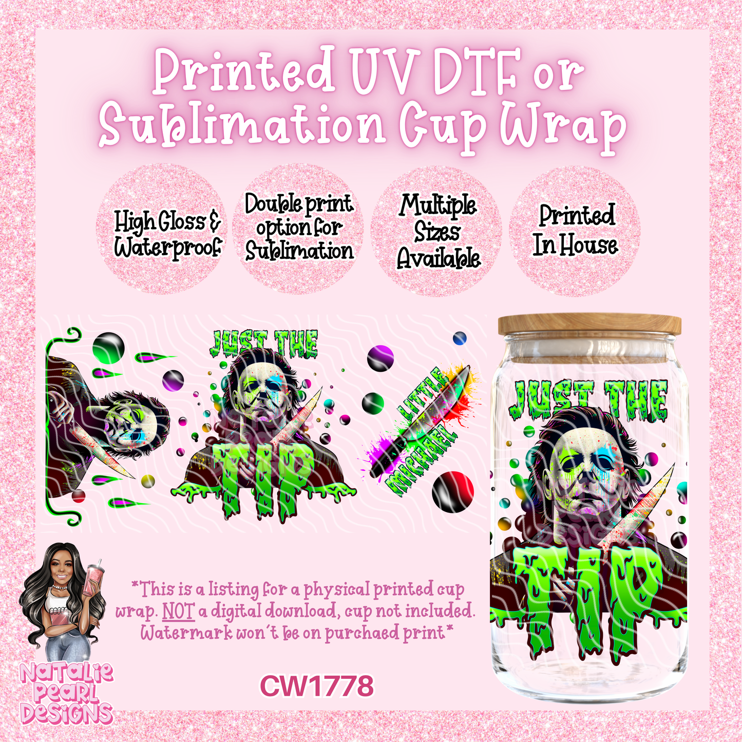 CW1778 UV DTF/SUB Cup Wraps