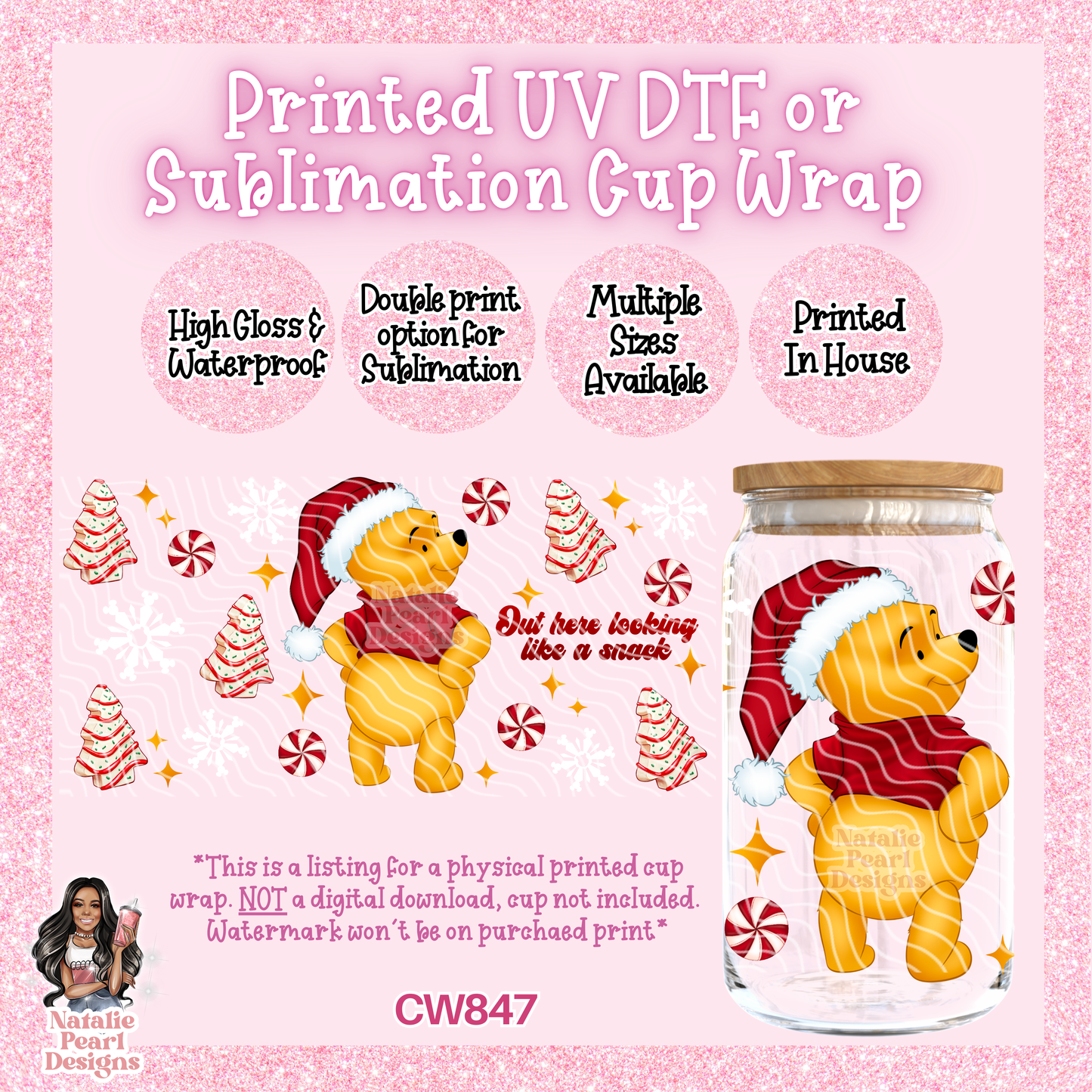 CW847 UV DTF/SUB Cup Wrap