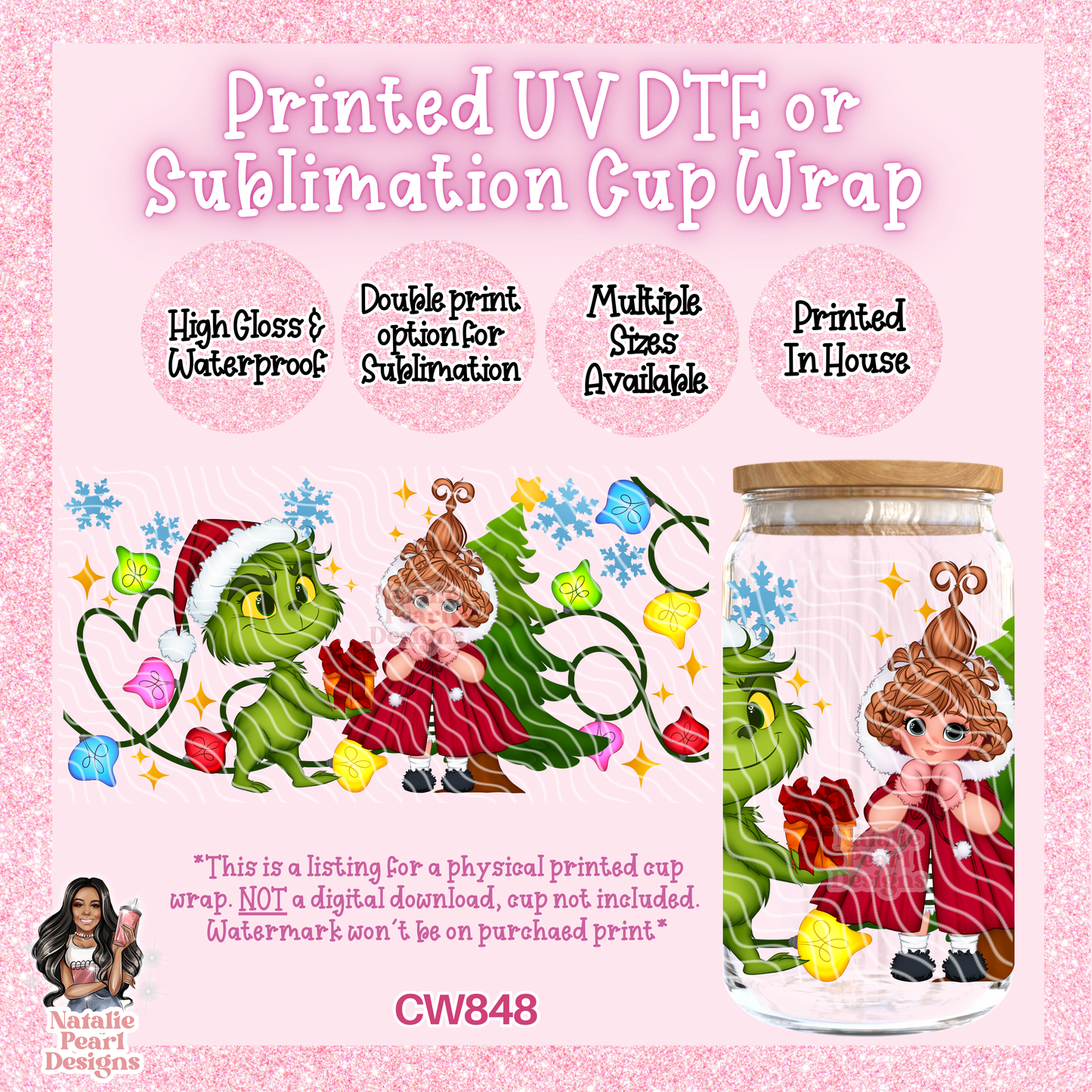 CW848 UV DTF/SUB Cup Wrap
