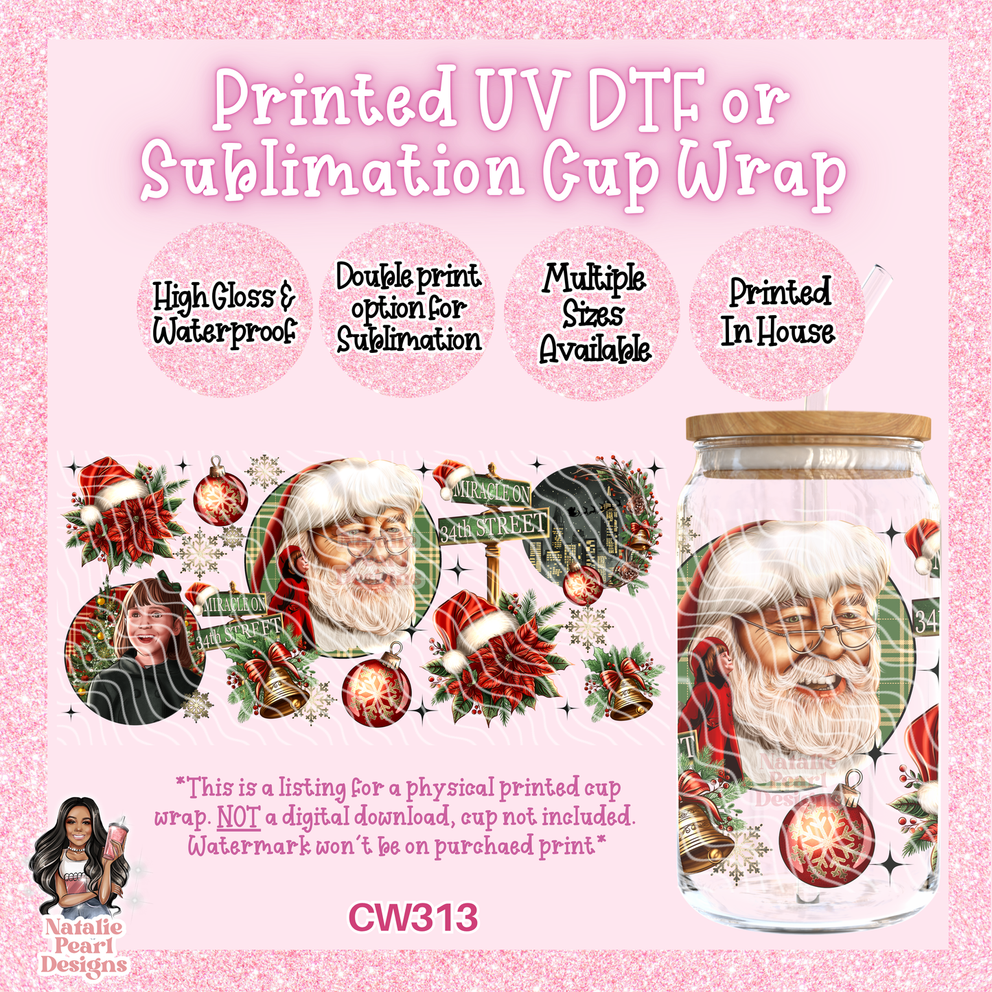 CW313 UV DTF/SUB Cup Wrap