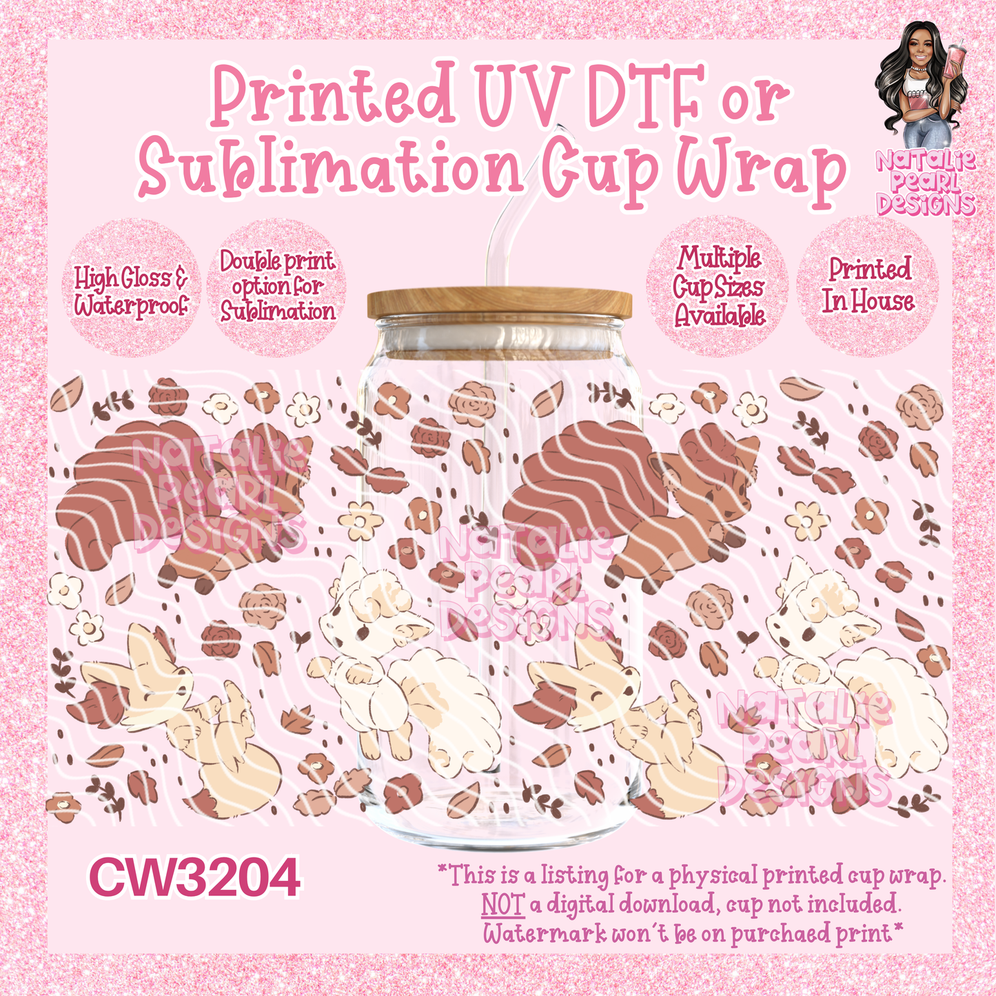 CW3204 UV DTF/SUB Cup Wraps