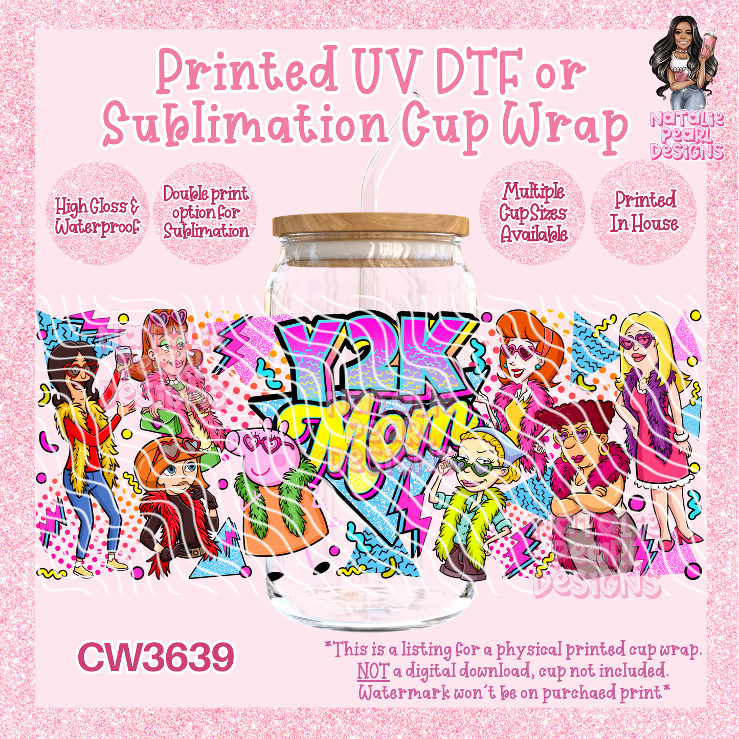 CW3639 UV DTF/SUB Cup Wraps