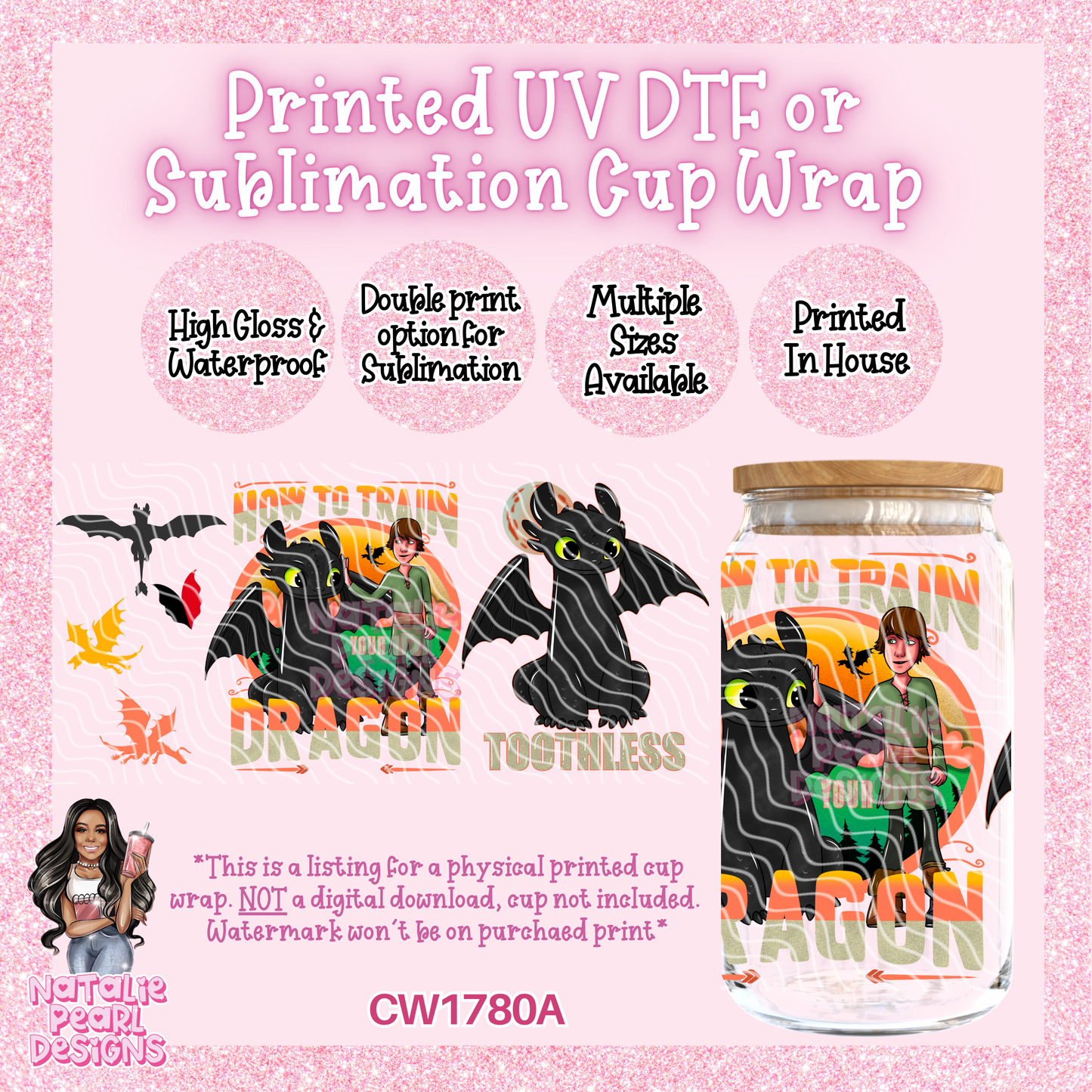 CW1780A UV DTF/SUB Cup Wraps