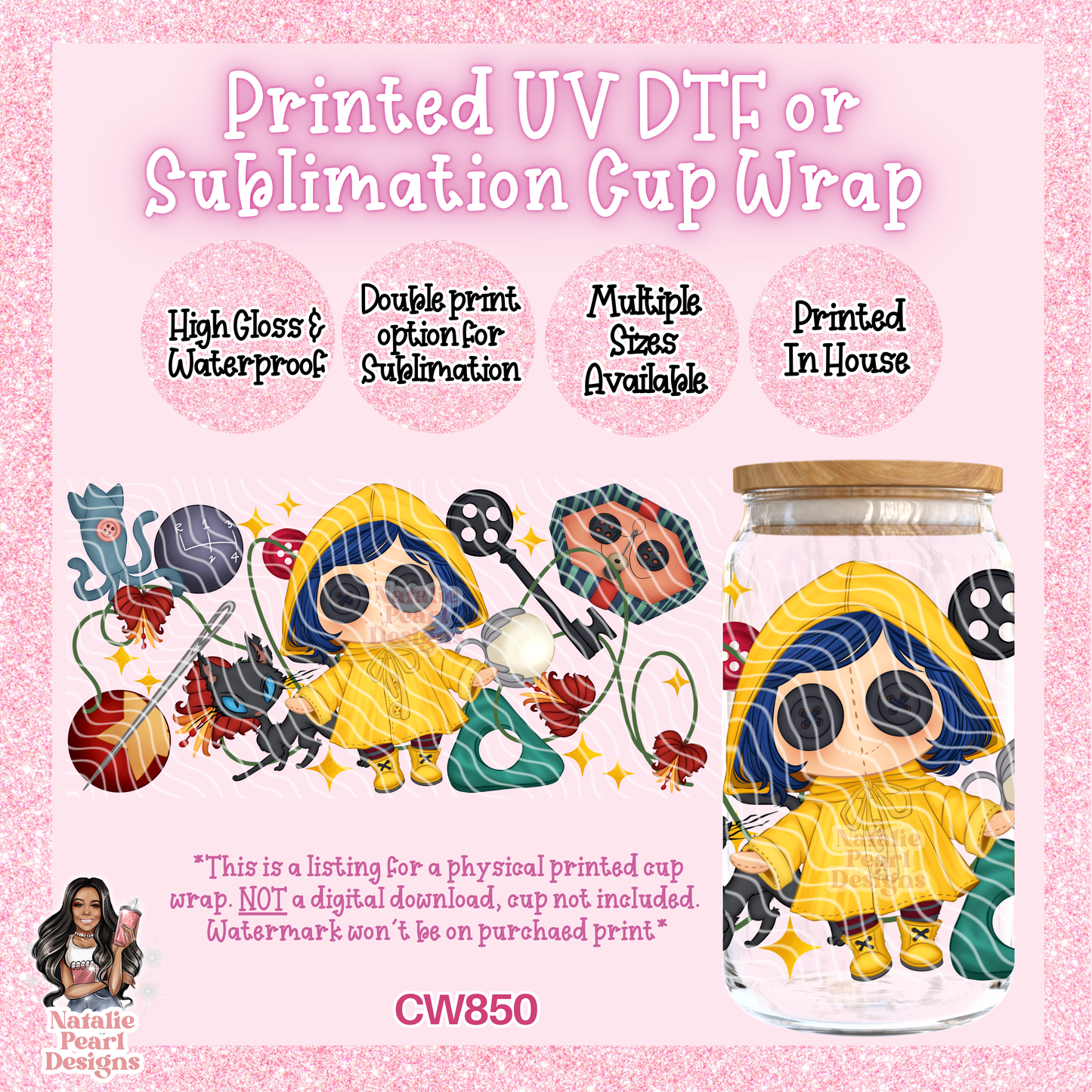 CW850 UV DTF/SUB Cup Wrap