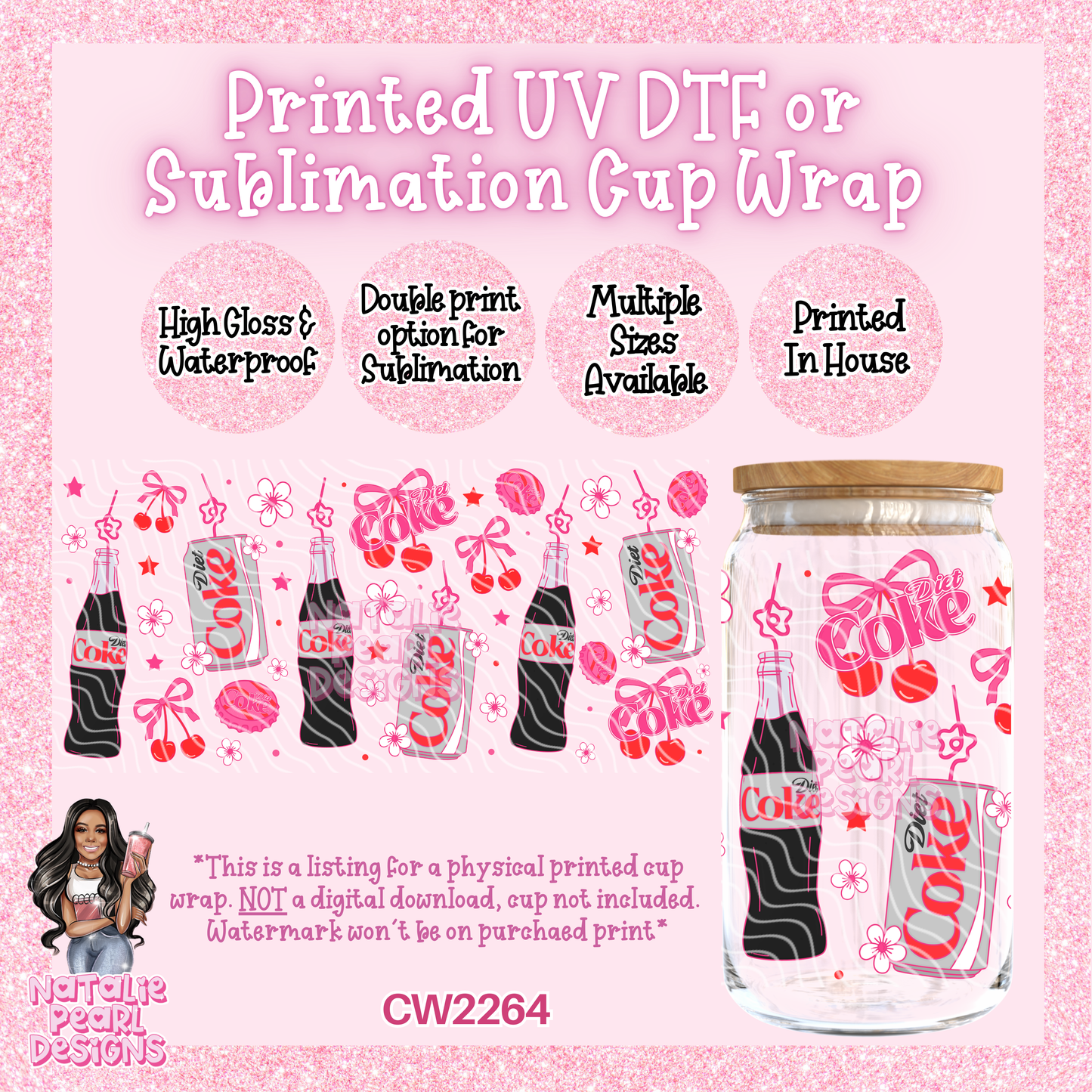 CW2264 UV DTF/SUB Cup Wraps