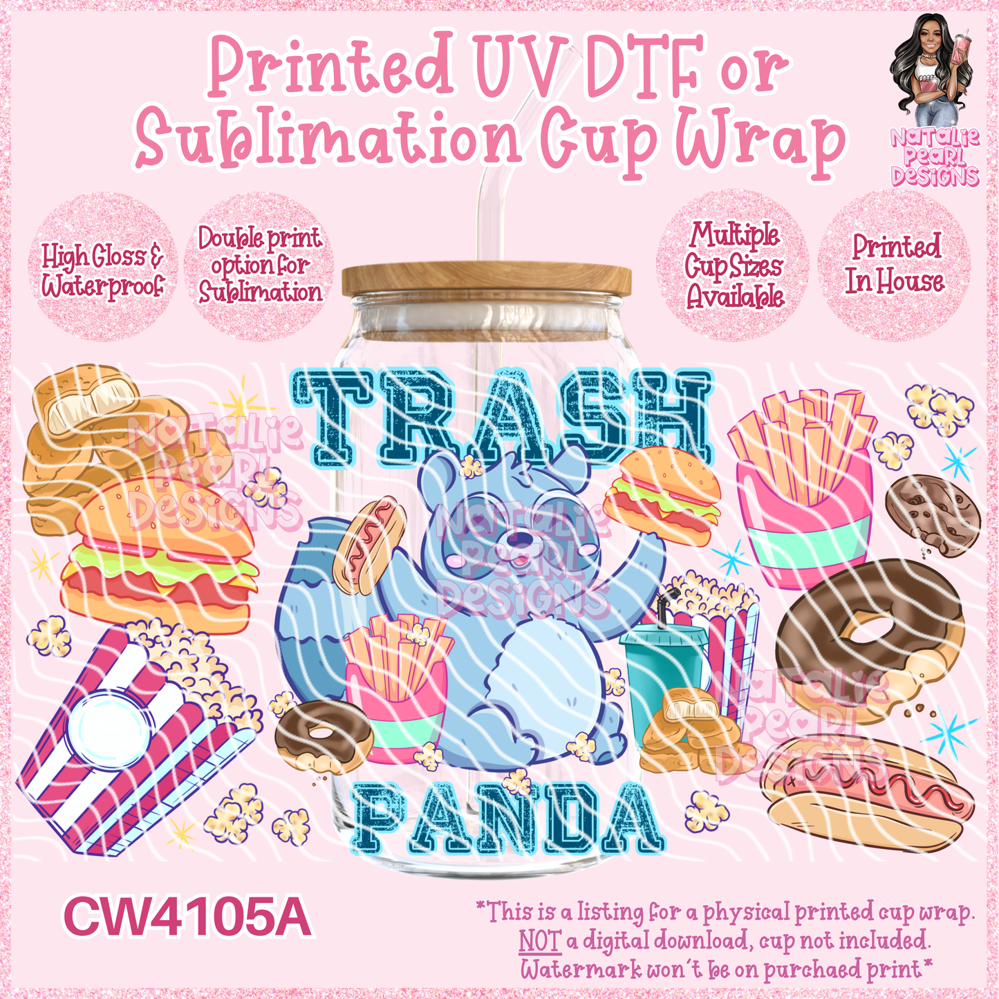 CW4105A UV DTF/SUB Cup Wraps