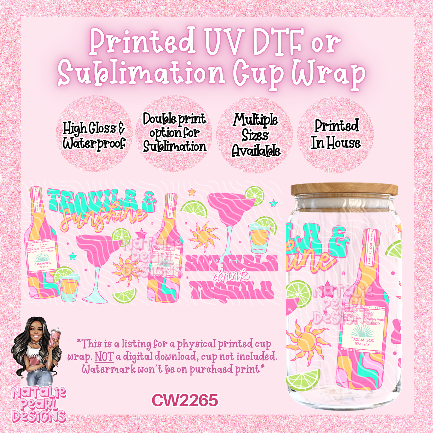 CW2265 UV DTF/SUB Cup Wraps