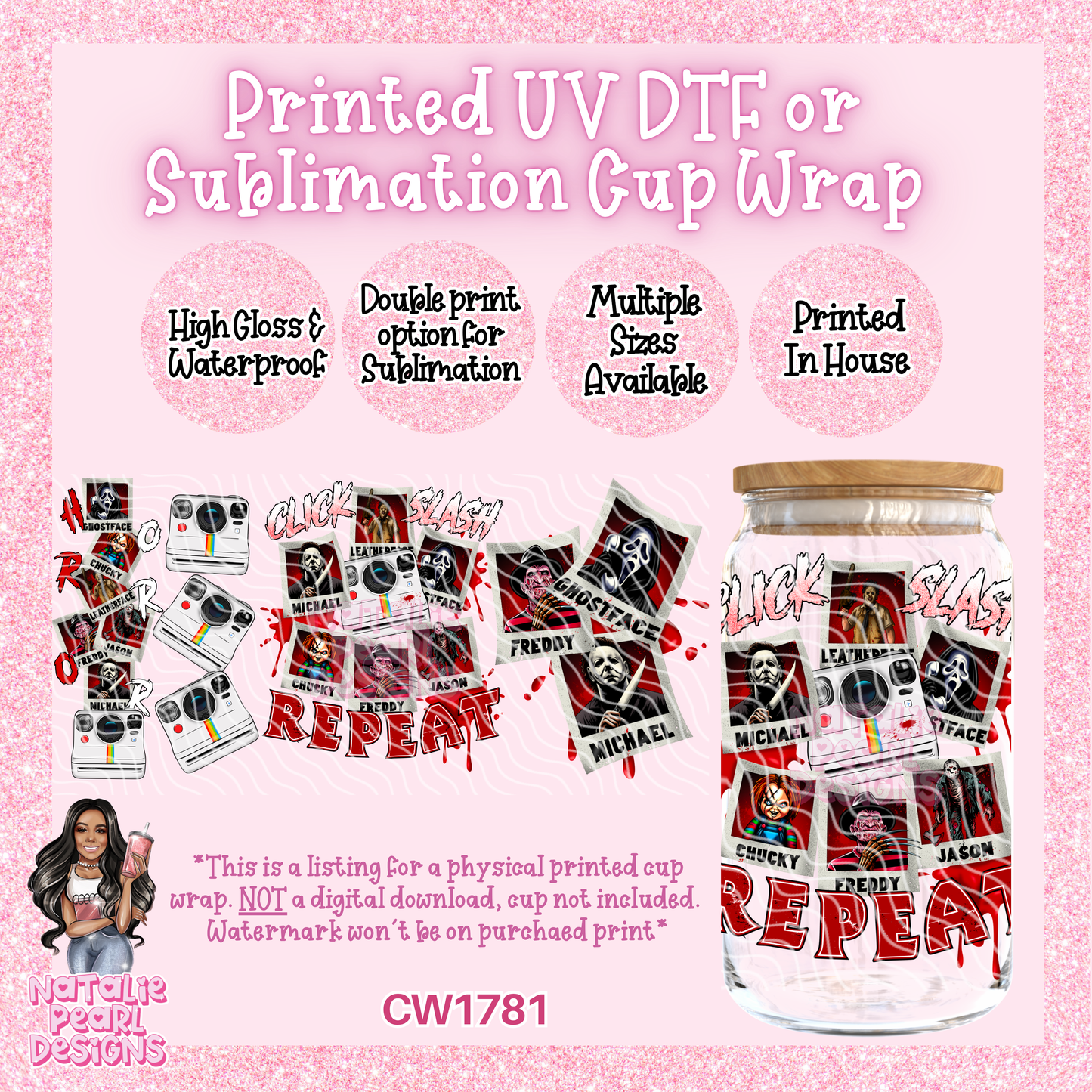 CW1781 UV DTF/SUB Cup Wraps
