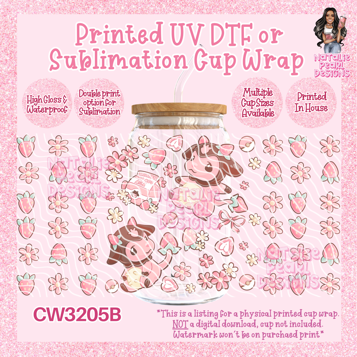 CW3205B UV DTF/SUB Cup Wraps