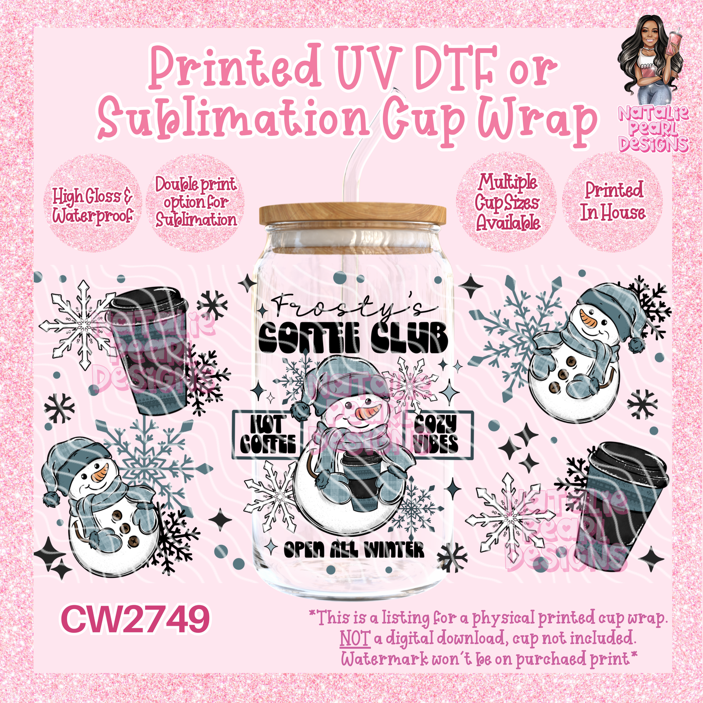 CW2749 UV DTF/SUB Cup Wraps