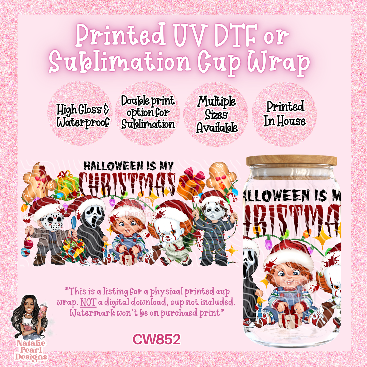 CW852 UV DTF/SUB Cup Wrap