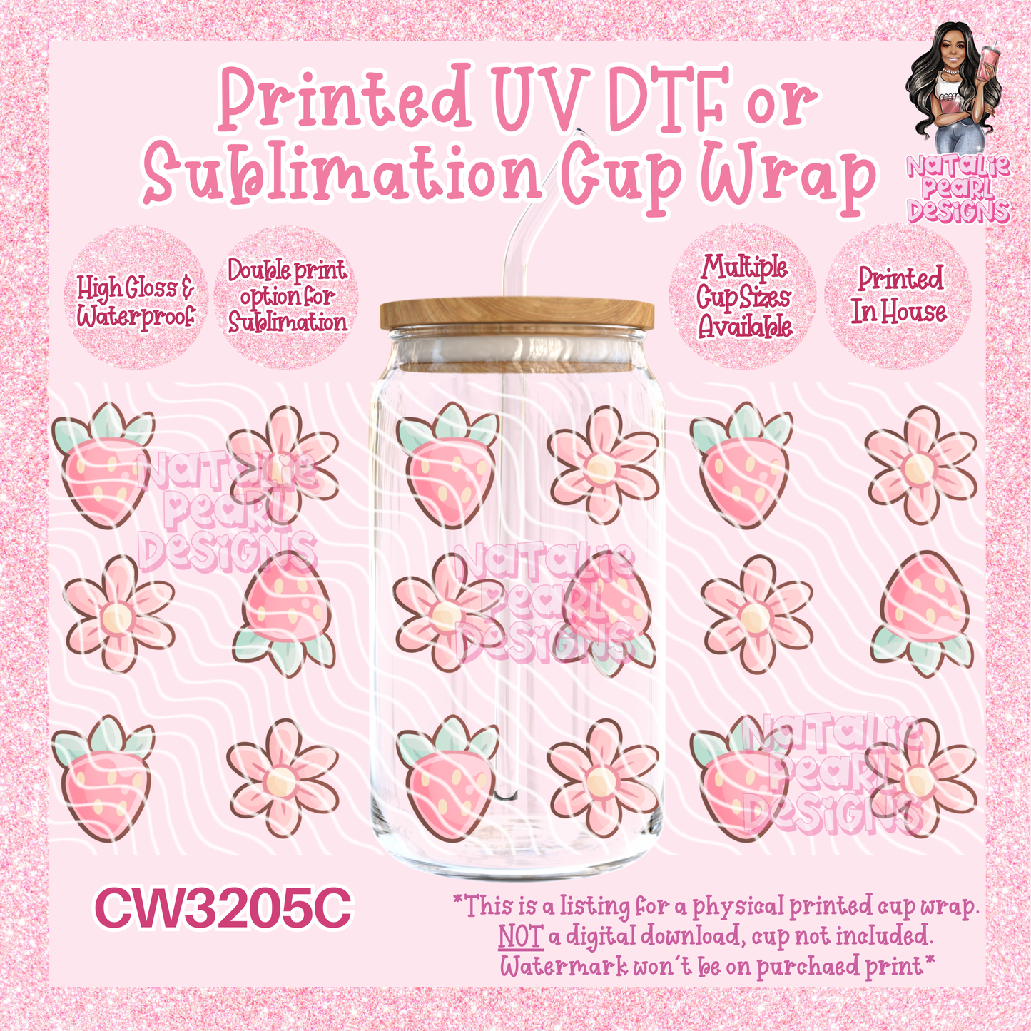 CW3205C UV DTF/SUB Cup Wraps
